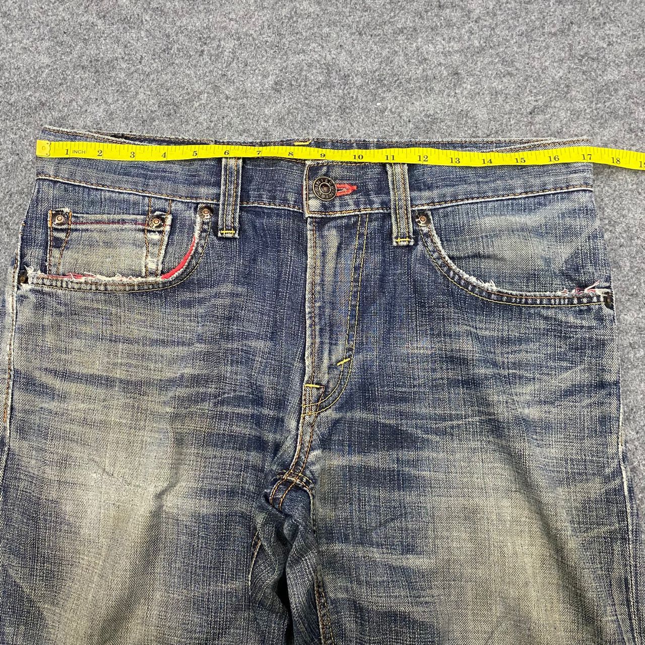 Edwin 💥Best Offer💥Vintage Edwin 512 Distressed Denim Size US 34 / EU 50 - 4 Thumbnail