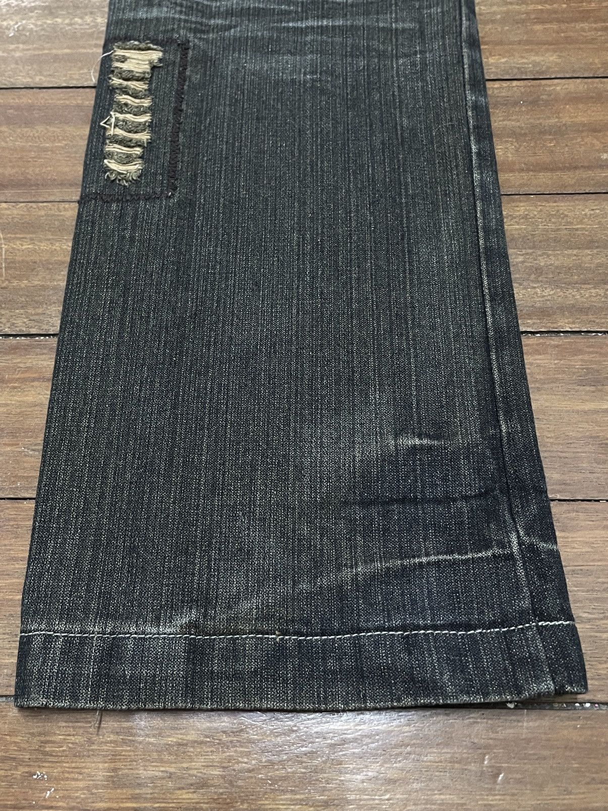 14th Addiction Very Rare Vintage Japanese Brand Indigo 30 Jeans 1990s Size US 32 / EU 48 - 7 Thumbnail
