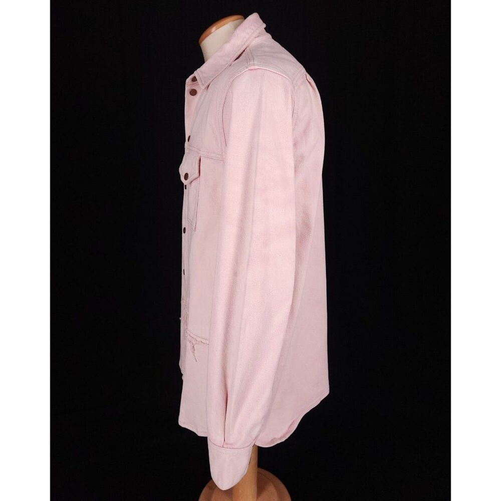 Acne Studios Acne Studios Panelled Denim Overshirt XS Mens Jacket Pink Size US XS / EU 42 / 0 - 7 Thumbnail