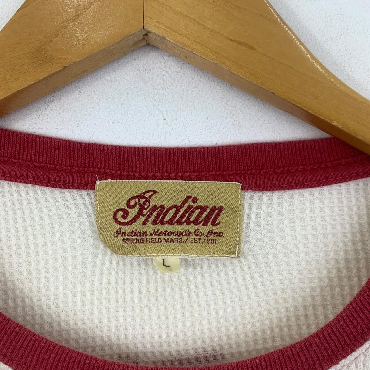 Vintage Vintage INDIAN MOTORCYCLE America’s Pioneer Tee Shirt Top Size US L / EU 52-54 / 3 - 3 Thumbnail