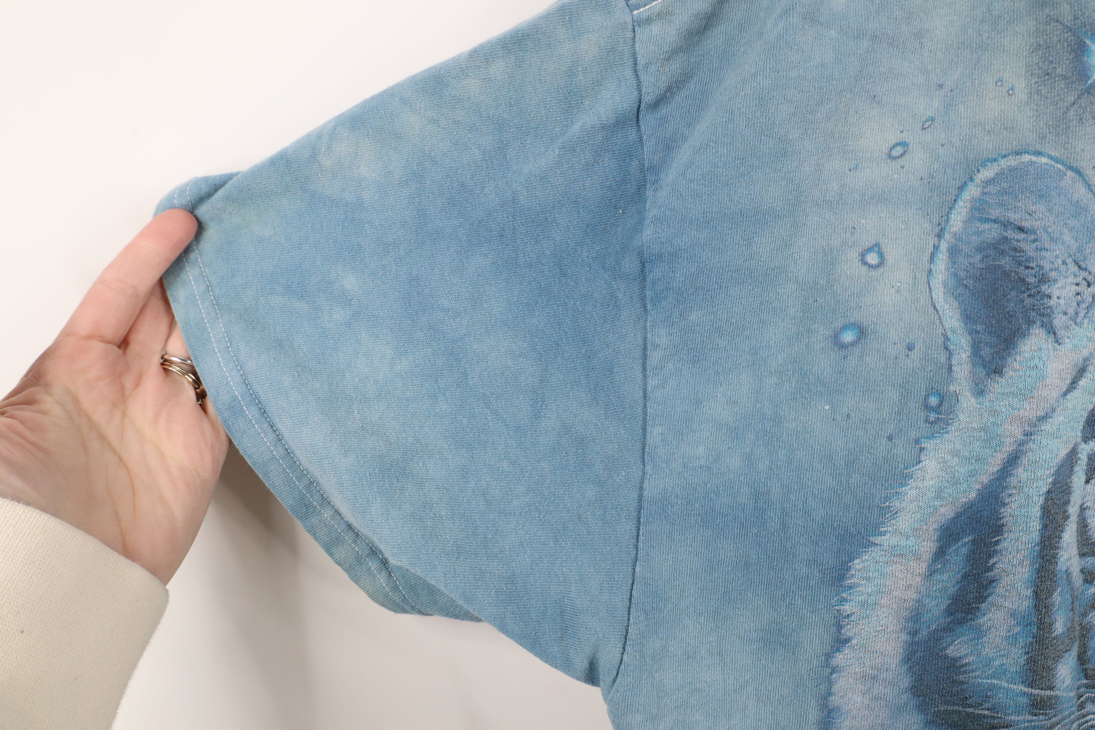Liquid Blue × Vintage Vintage Y2K Liquid Blue Nature White Tiger Acid Wash T-Shirt Size US XXL / EU 58 / 5 - 9 Thumbnail