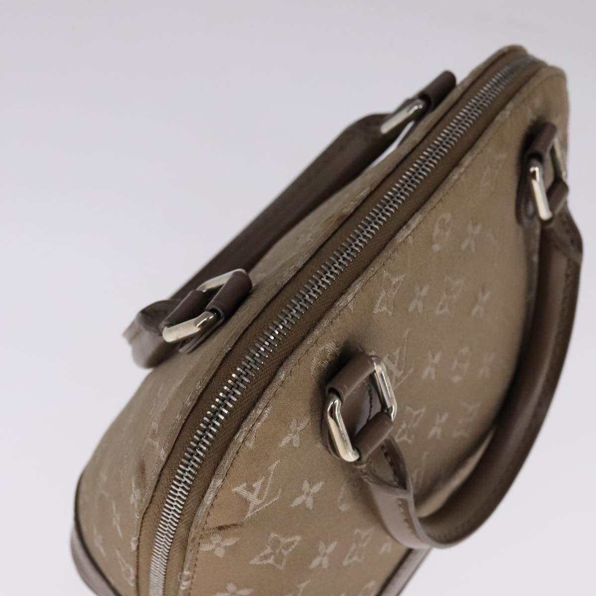 Louis Vuitton LOUIS VUITTON Monogram Satin Little Alma Hand Bag Gray Size ONE SIZE - 6 Thumbnail
