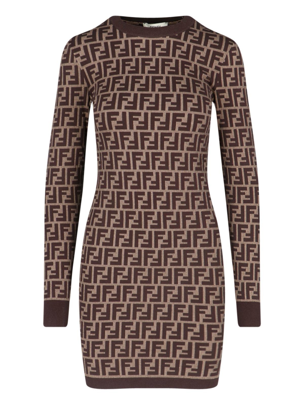 Fendi MINI DRESS "FF" Size XS / US 0-2 / IT 36-38 - 1 Thumbnail