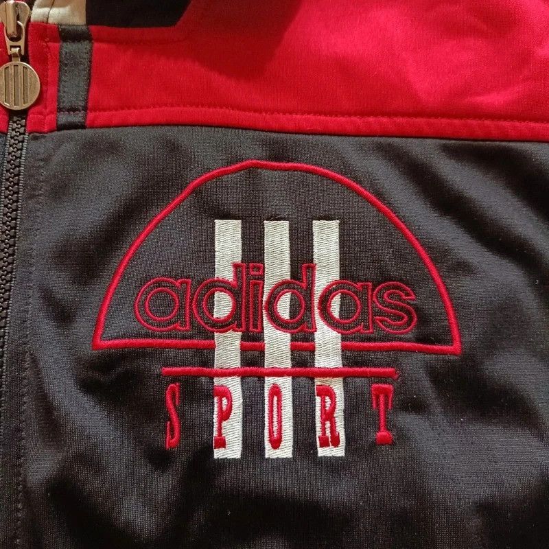 Adidas Vintage 80s Adidas Tracksuit Jacket Medium M Big Logo Size US M / EU 48-50 / 2 - 5 Thumbnail