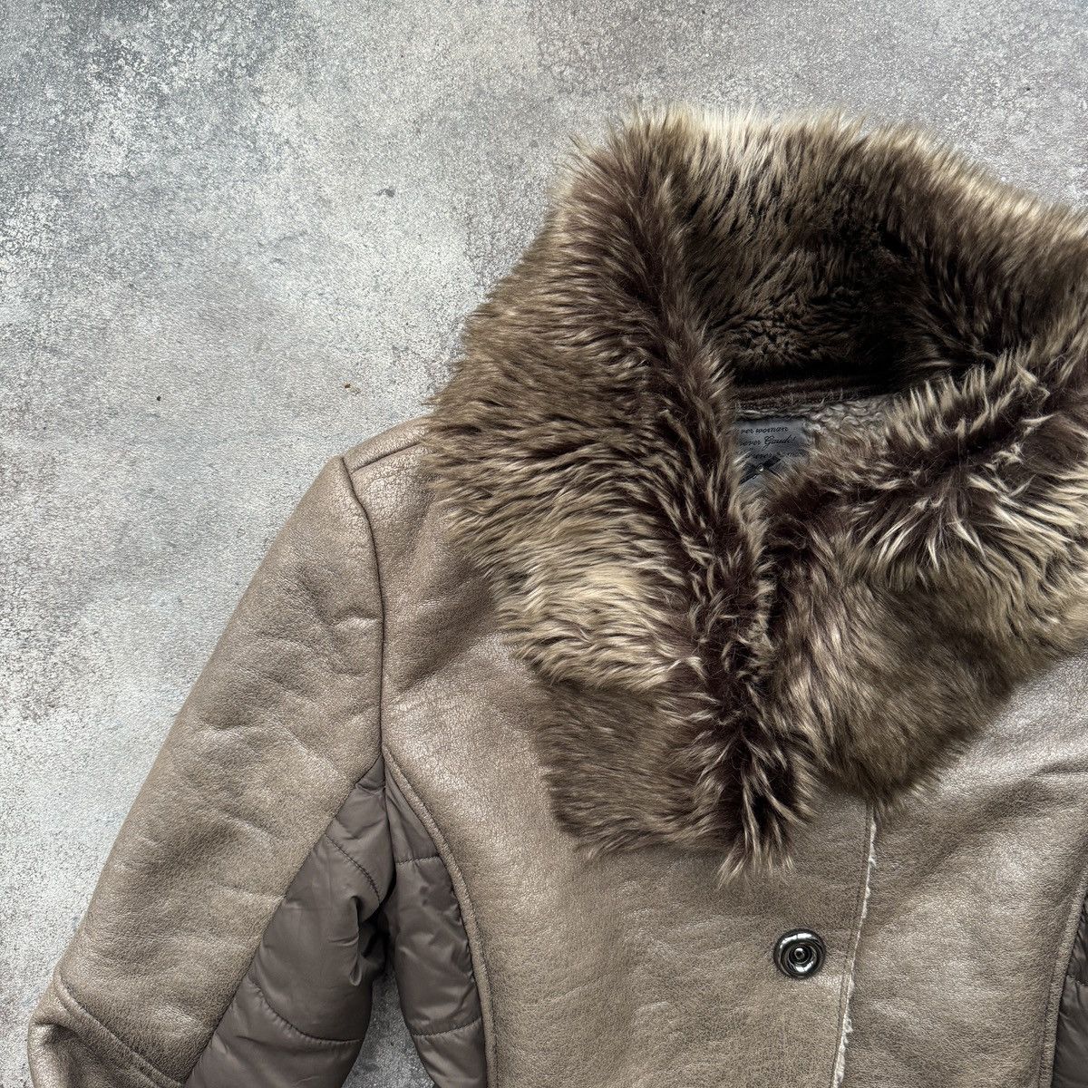 Hysteric Glamour 2000’s Vintage Y2K Faux Fur Sheepskin Winter Jacket Size M / US 6-8 / IT 42-44 - 5 Thumbnail