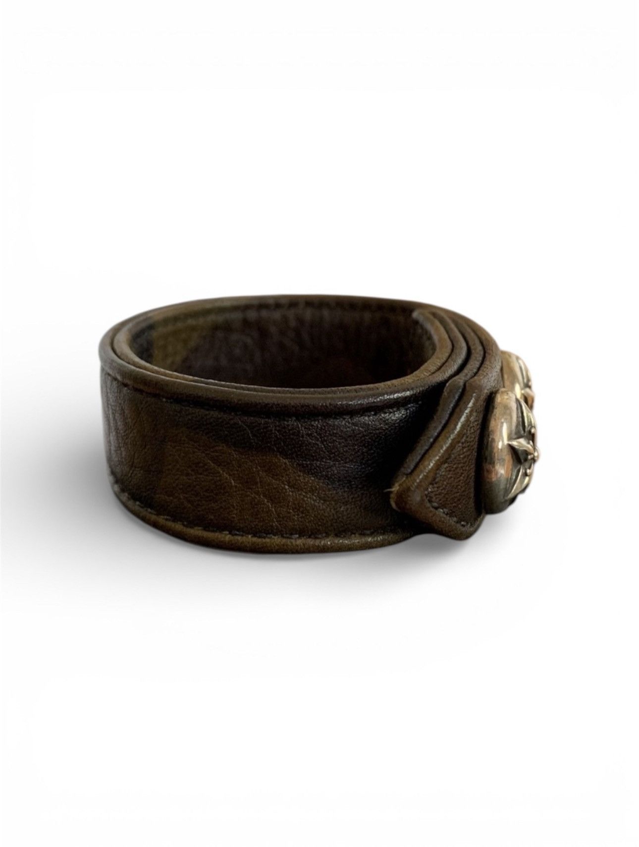 Chrome Hearts Chrome Hearts Adjustable Camo Leather Silver Snap Bracelet Size ONE SIZE - 3 Thumbnail