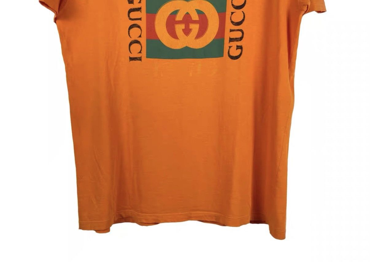 Gucci Gucci Classic Belt Pattern Distressed Short Sleeve J31 Size US L / EU 52-54 / 3 - 4 Thumbnail