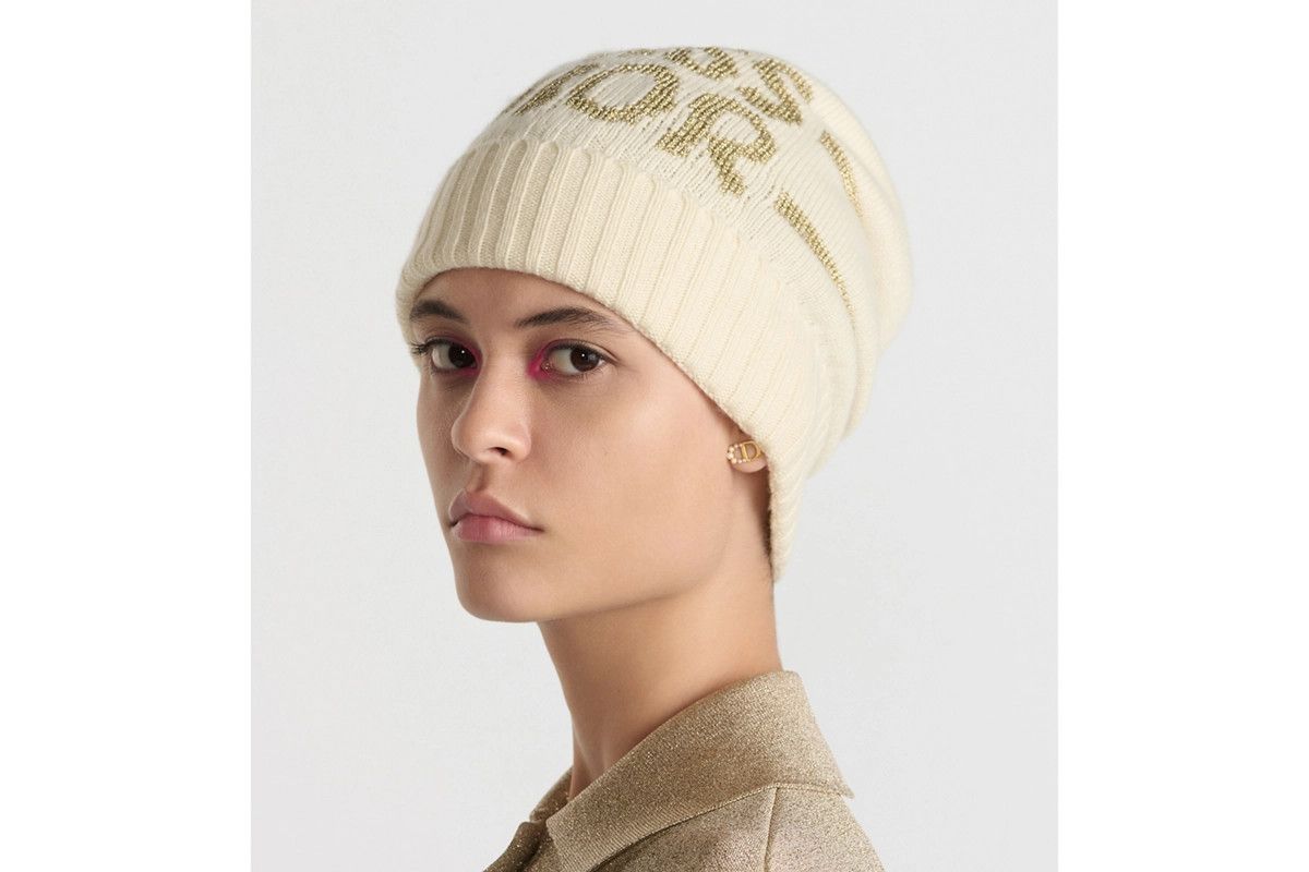 Dior o1bcso1str0226 Size:OS/Graffiti Beanie in Golden/White Size ONE SIZE - 3 Thumbnail