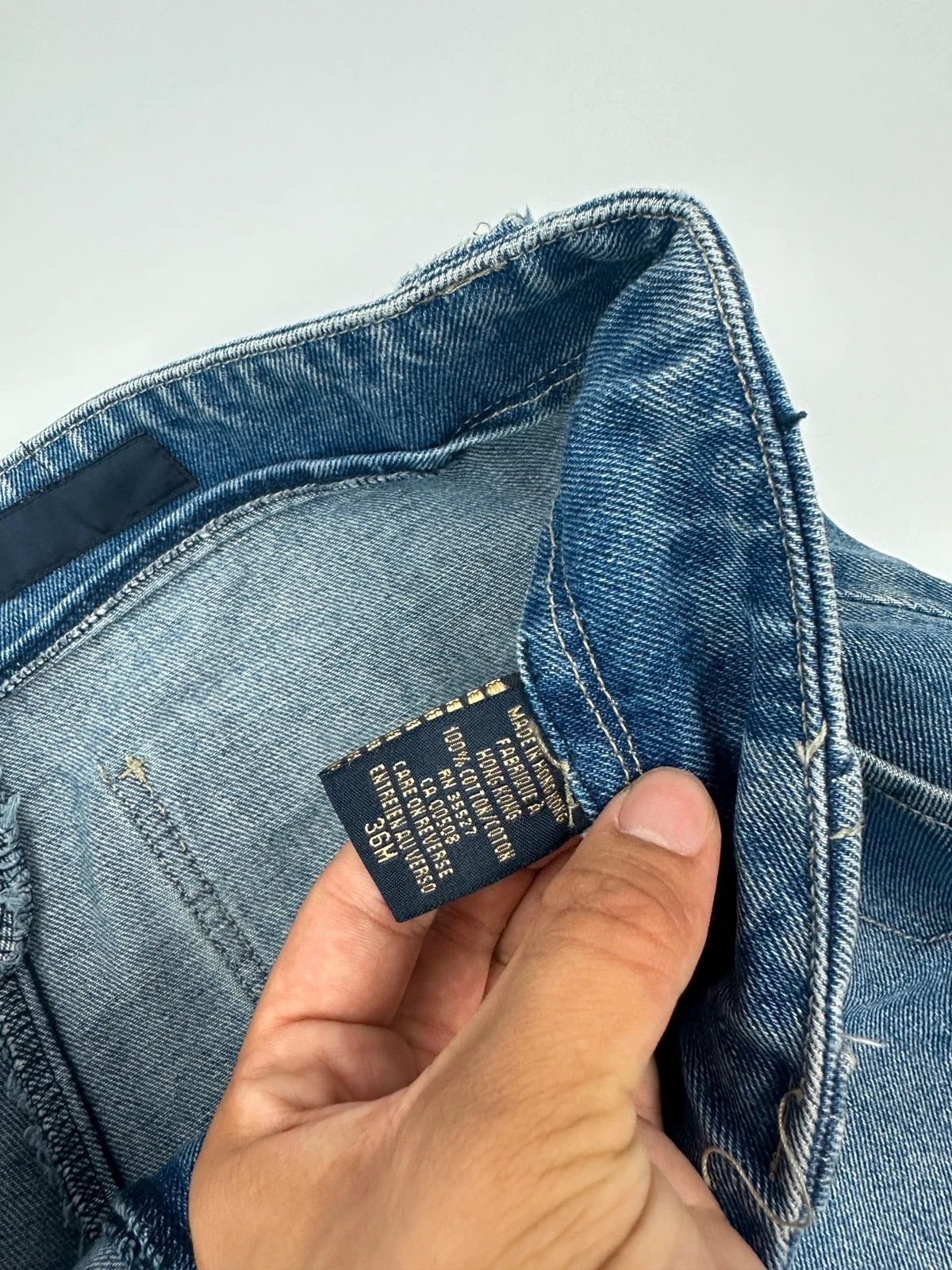 Marithe + Francois Girbaud Marithé + François Girbaud 00’s Baggy Denim Short Sratch Size US 36 / EU 52 - 8 Thumbnail