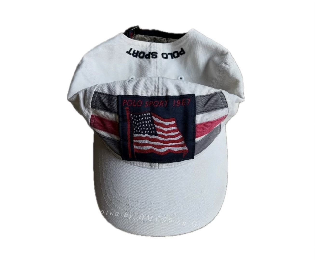 Vintage Vintage 1990s Polo Sport USA Flag Cap Size ONE SIZE - 1 Thumbnail