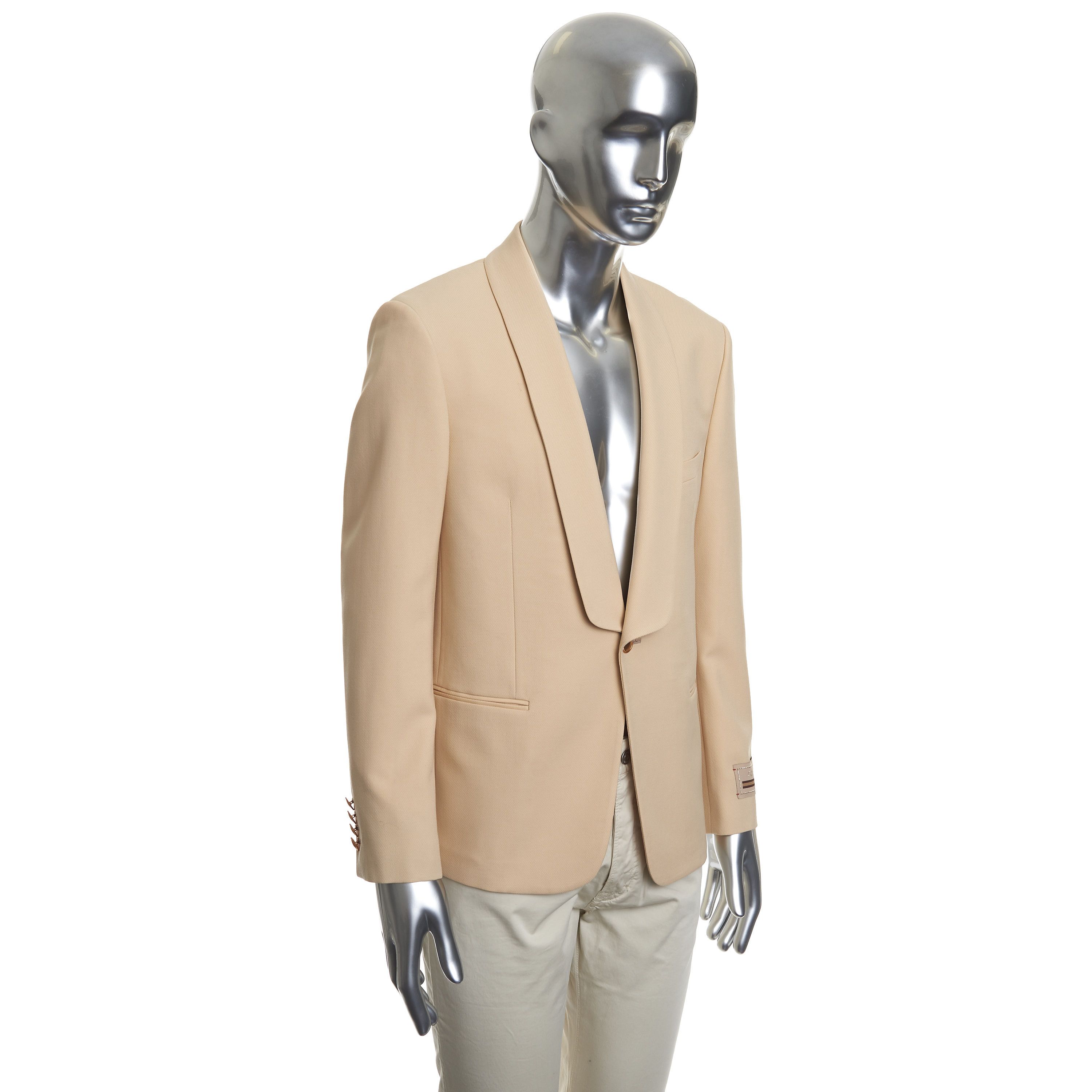 Gucci Single Breasted Jacket With Shawl Collar Size 38R - 4 Thumbnail