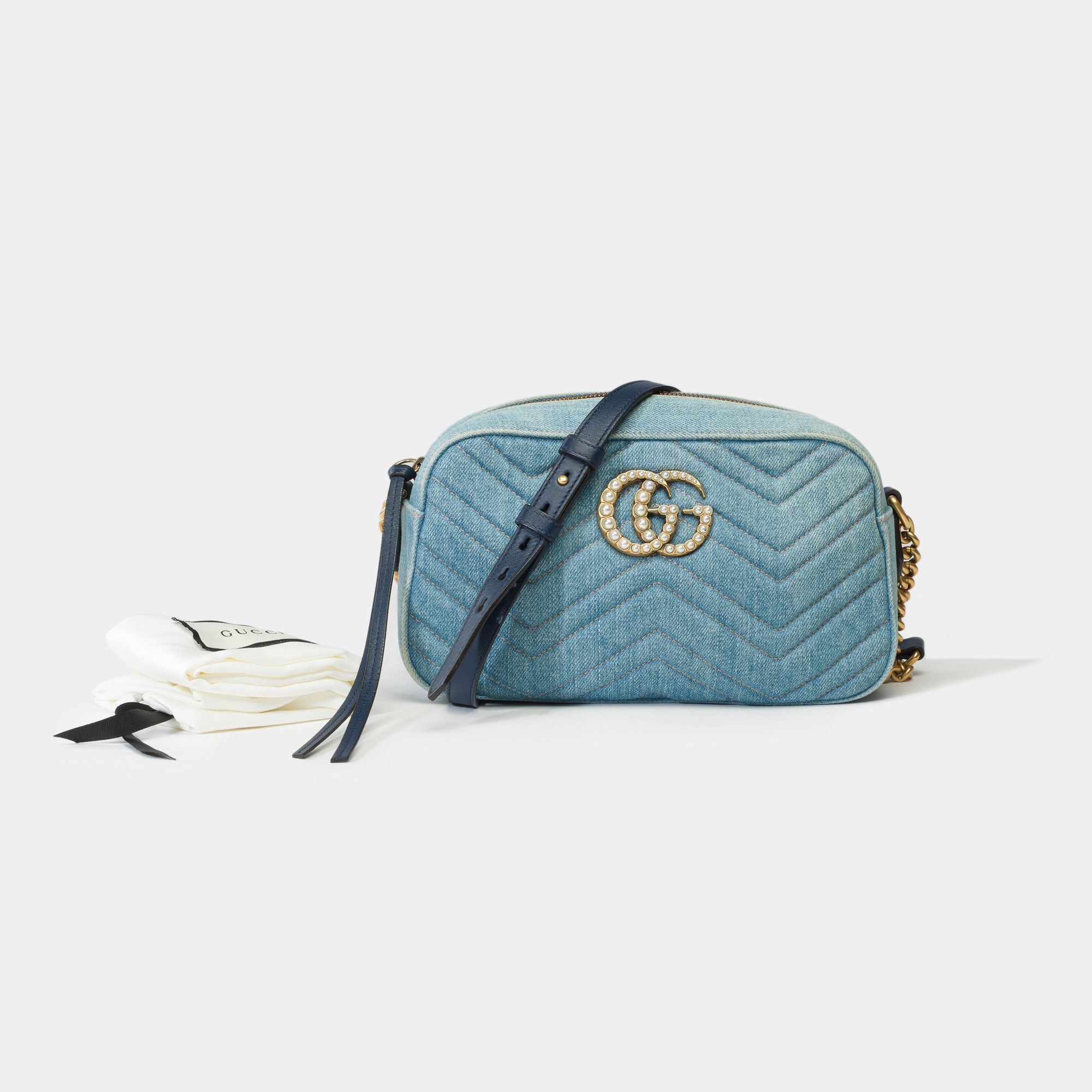 Gucci GUCCI Marmont in Blue Denim Size ONE SIZE - 2 Thumbnail