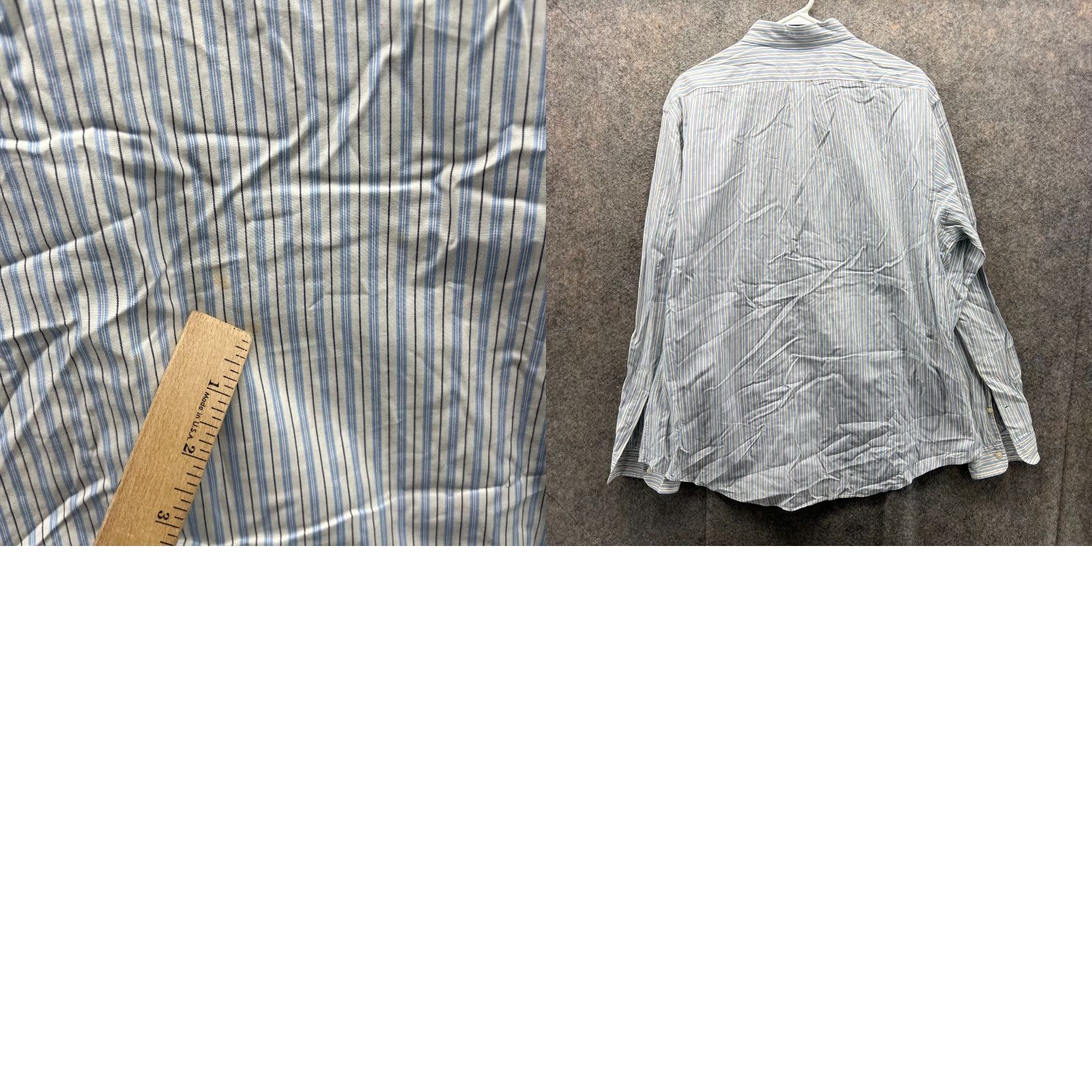 Ralph Lauren VINTAGE Ralph Lauren Shirt Mens XL Blue White Striped Button Down Preppy Read Shirt Size US XL / EU 56 / 4 - 9 Thumbnail