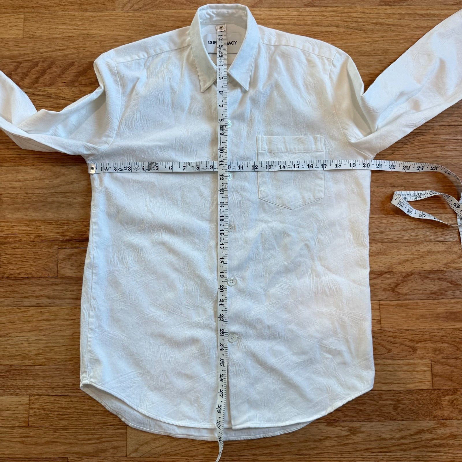 Our Legacy Our Legacy SS15 White Patten Woven Cotton Shirt Size US S / EU 44-46 / 1 - 4 Thumbnail