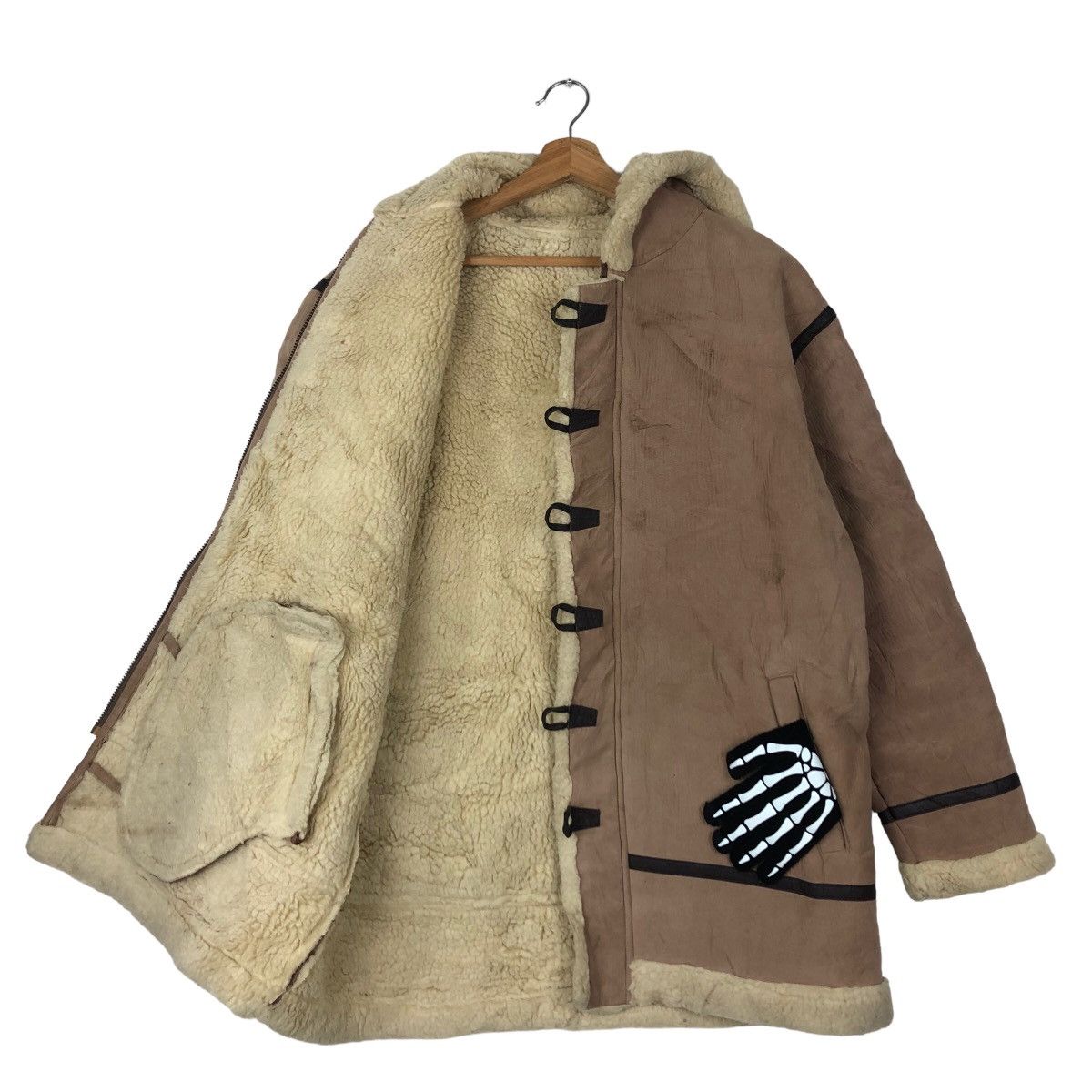 Japanese Brand 🔥RARE DUFFLE LONG JACKET MINK FUR LINING KHS UNION MADE Size US L / EU 52-54 / 3 - 9 Thumbnail
