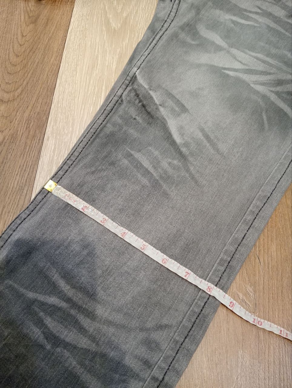 LOWBOX JAPANESE LOWBOX DISTRESSED CHARCOAL GRAY DENIM PANTS Size US 32 / EU 48 - 18 Thumbnail