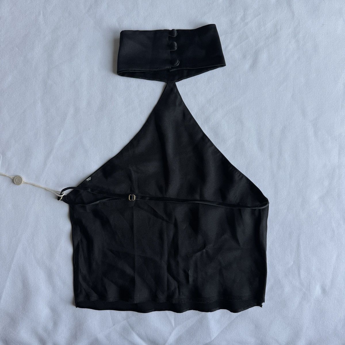 Are You Am I Are You Am I Kiku black silk halter top Size XS / US 0-2 / IT 36-38 - 5 Thumbnail