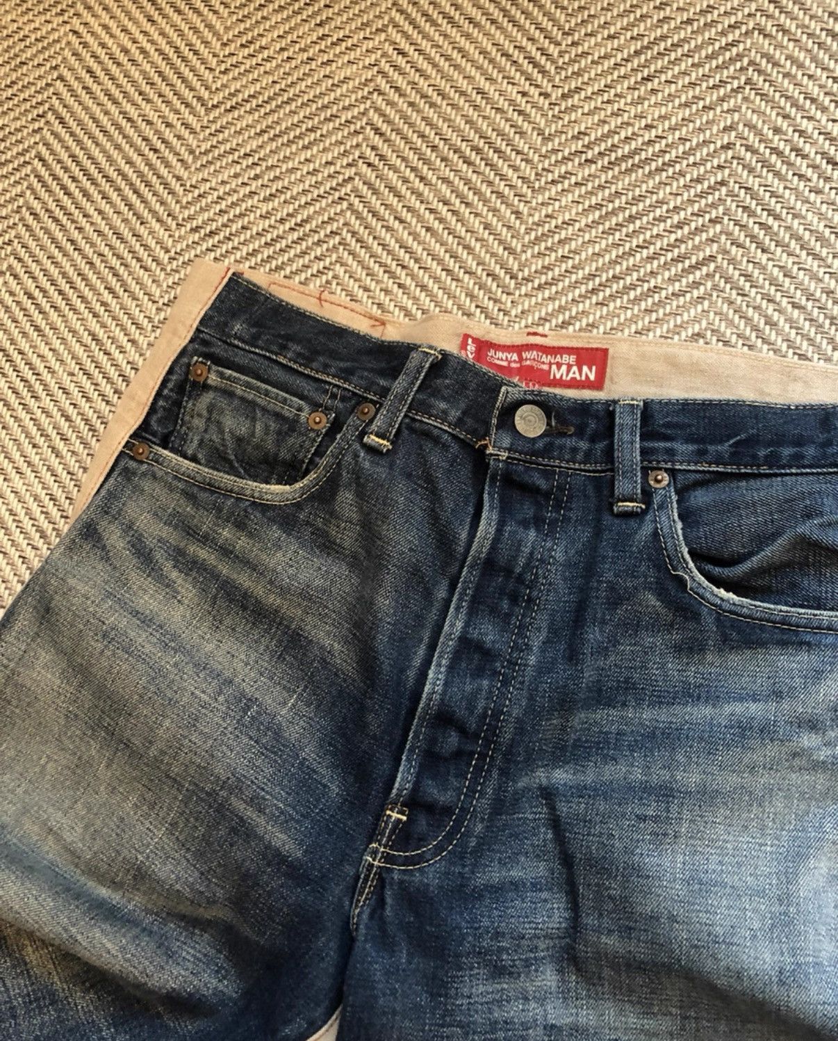 Junya Watanabe Junya Watanabe x Comme des Garcons Two-Tone Jeans K24 Size US 34 / EU 50 - 5 Thumbnail