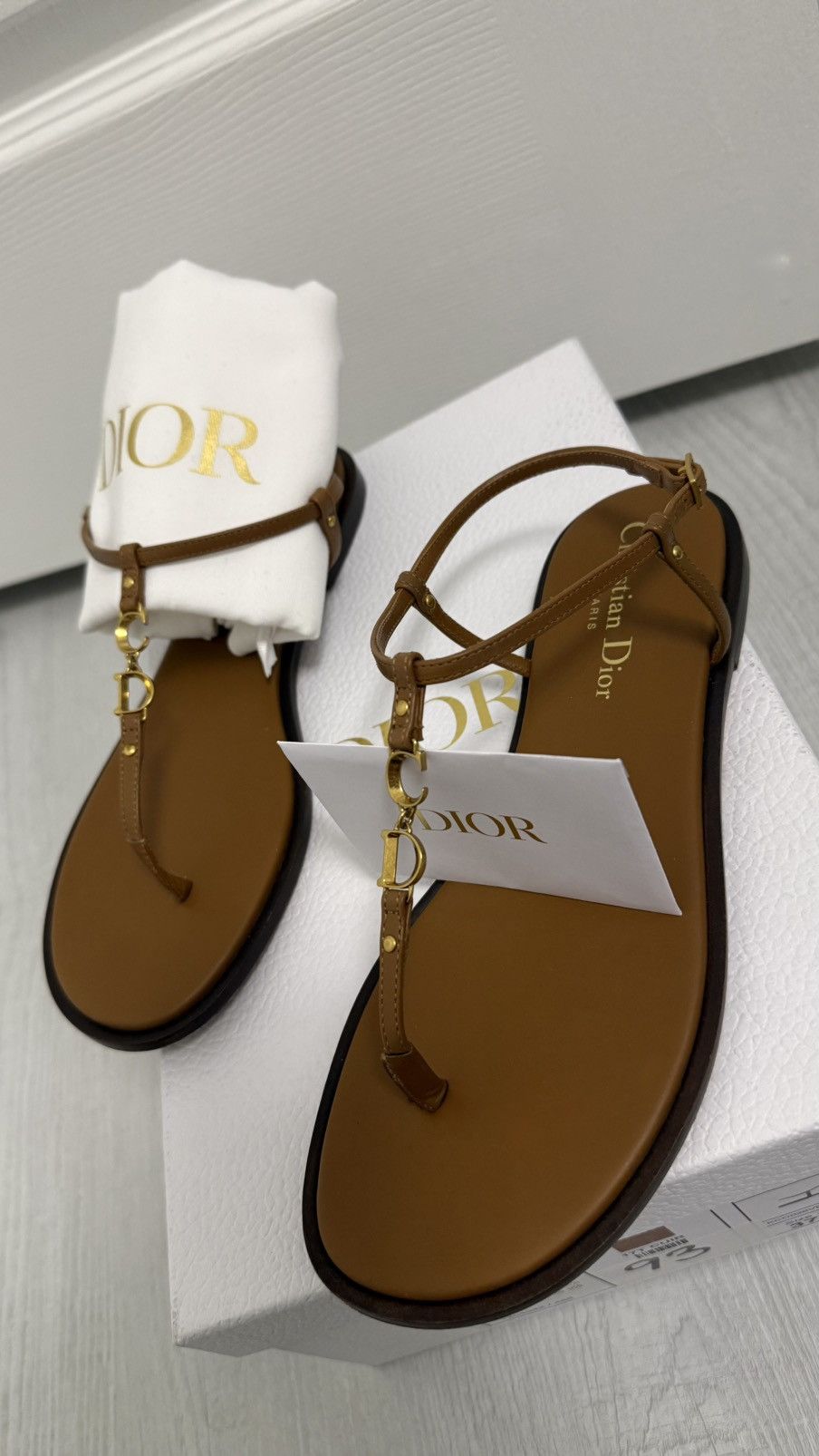 Dior C’est Dior leather sandals Size US 7 / IT 37 - 4 Thumbnail