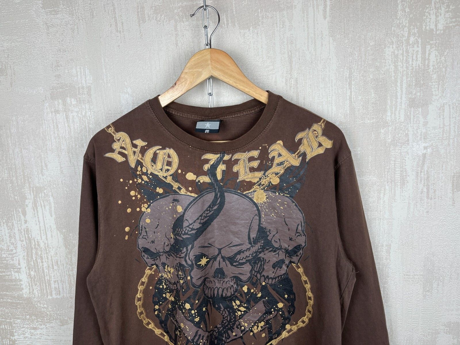 No Fear Vintage No Fear Skulls Chain Men's Long Sleeve T-shirt Y2K Size US M / EU 48-50 / 2 - 3 Thumbnail