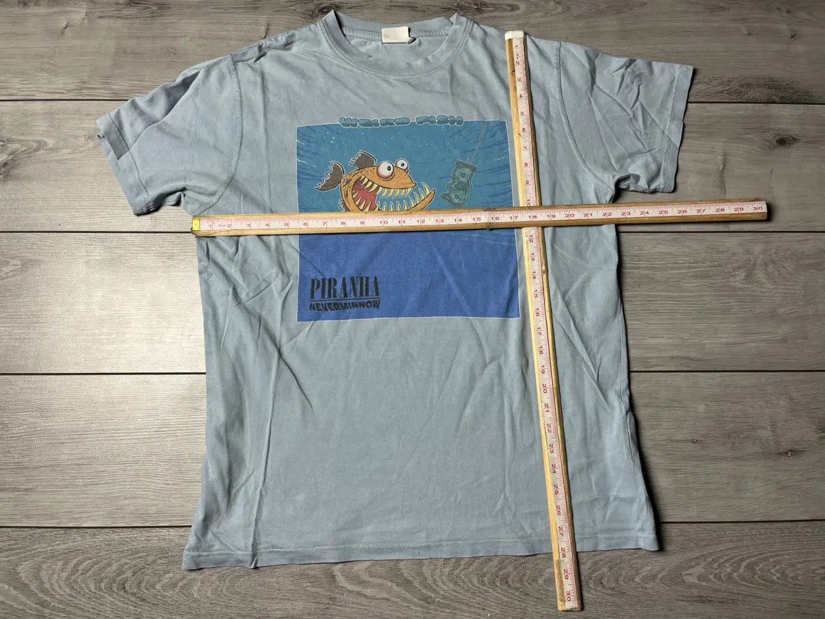 Band Tees Nirvana parodies Piranha neverminnon Tshirt humor Size US L / EU 52-54 / 3 - 5 Thumbnail