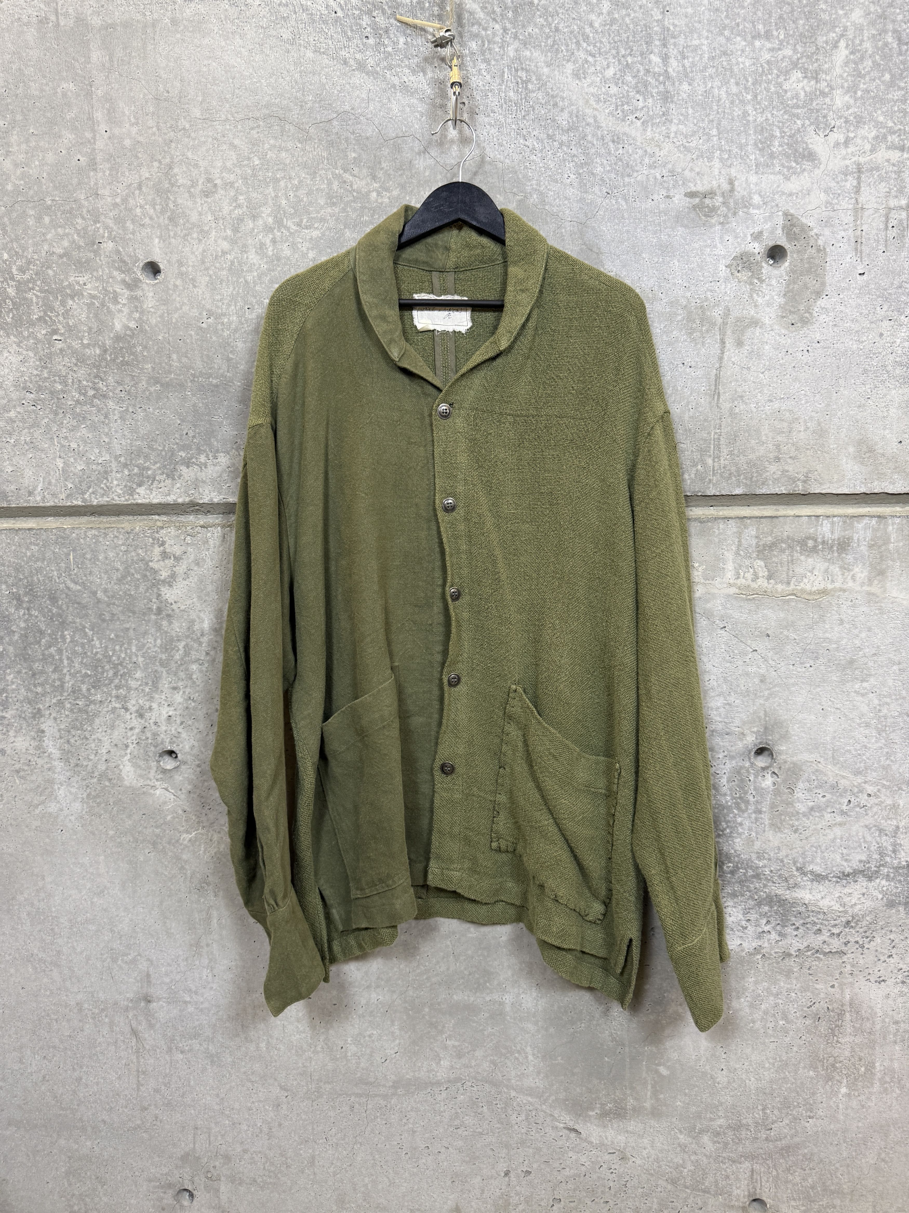 Greg Lauren Greg Lauren Army Hemp Shawl Collar Boxy Jacket Size US XL / EU 56 / 4 - 1 Thumbnail