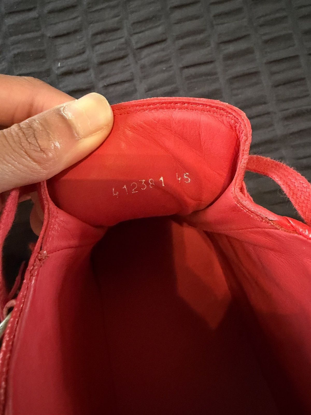 Balenciaga Balenciaga Red Arena High Top Sneakers Size US 12 / EU 45 - 7 Thumbnail