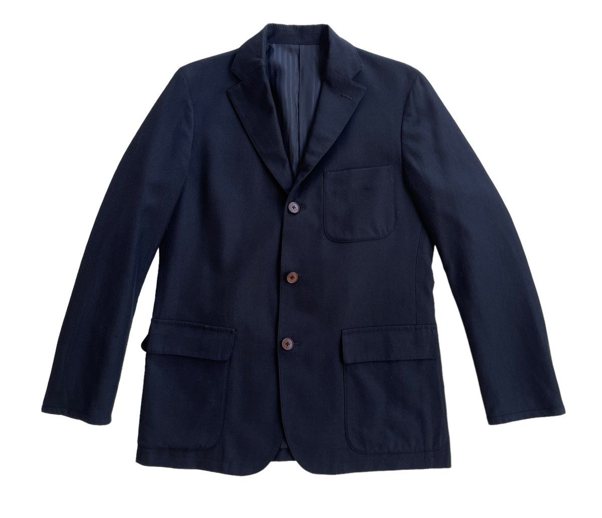 Tumi Tumi Navy Blue Suit Jacket Size US M / EU 48-50 / 2 - 2 Thumbnail