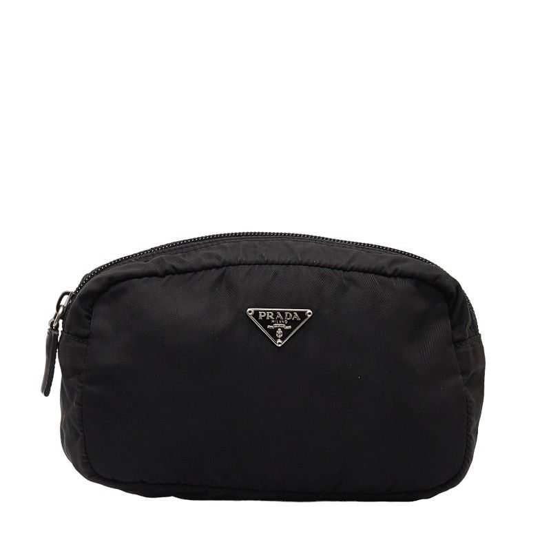 image of Prada Tessuto Cosmetic Bag in Black, Women's