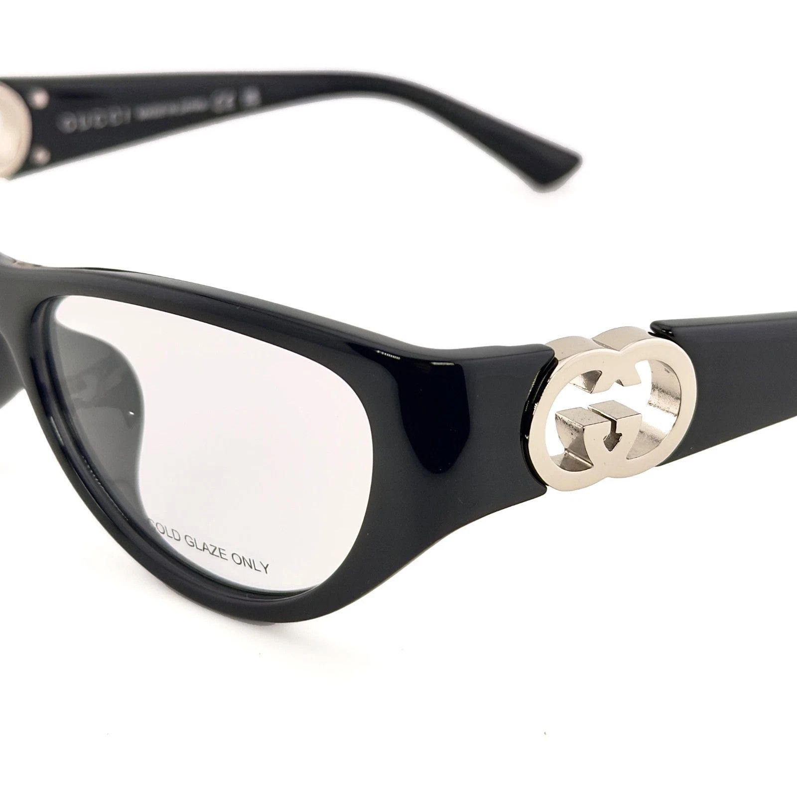 Gucci GUCCI GG1825O 1825 Black Silver Logo Unisex Eyeglasses 001 Size ONE SIZE - 8 Thumbnail