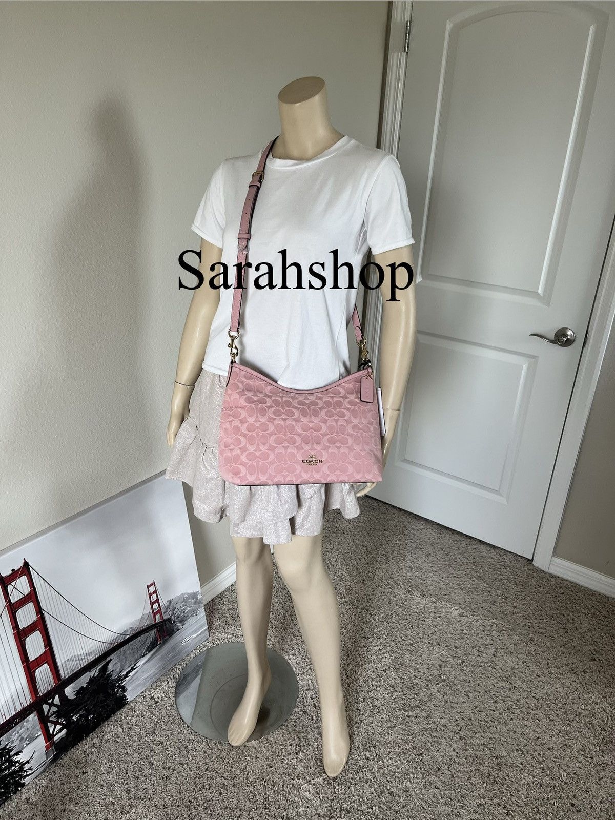 Coach Coach Laurel Shoulder Bag In Signature Denim Size ONE SIZE - 8 Thumbnail