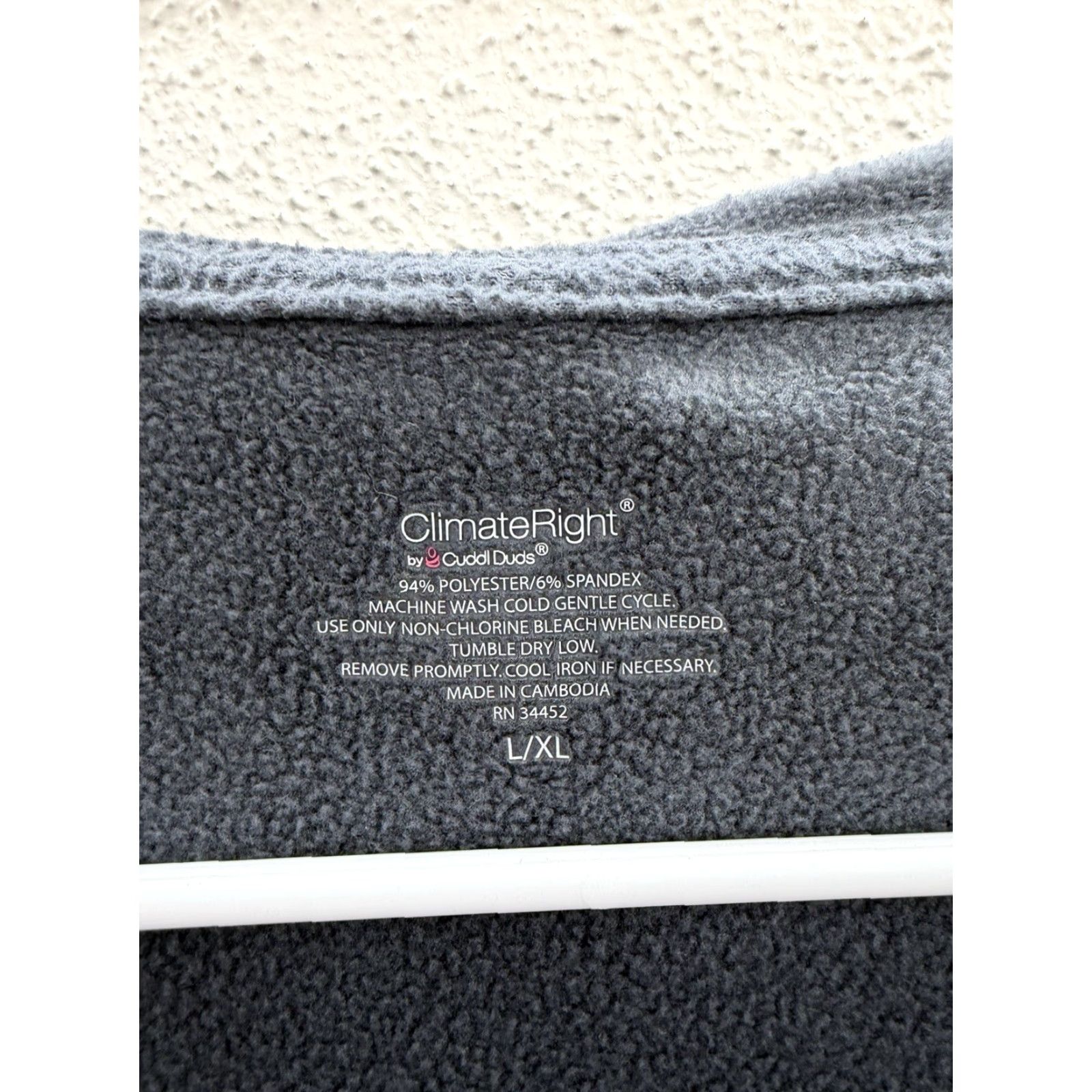 Vintage Cuddl Duds Climate Right Womens Cardi Size L/XL Gray Fleece Hooded Open Front Cardigan Cardigan Womens L/XL Gray Fleece Hooded Classic Size L / US 10 / IT 46 - 4 Thumbnail