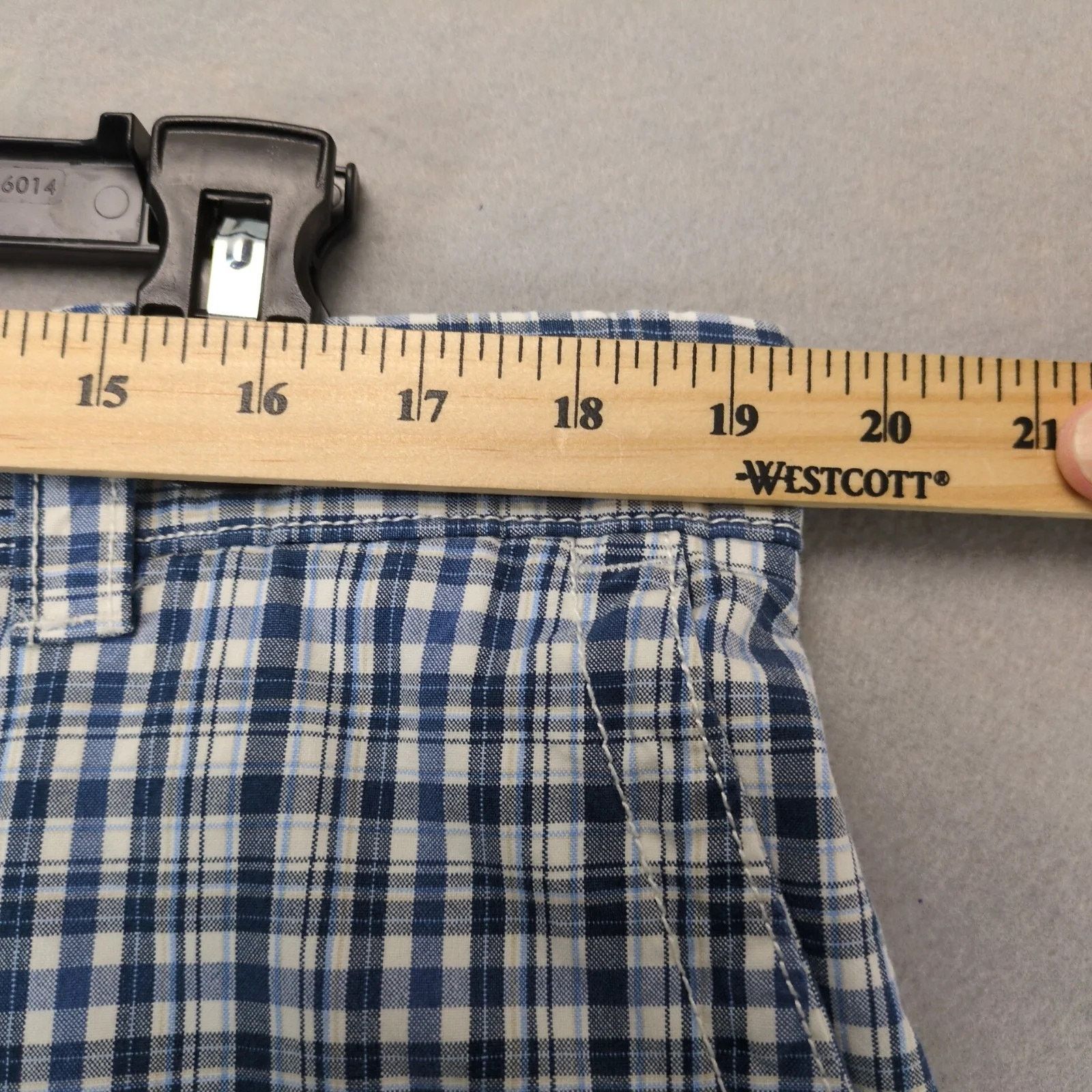Izod Izod Blue Plaid Cotton Bermuda Shorts Men's 38x10" Skater Size US 38 / EU 54 - 5 Thumbnail