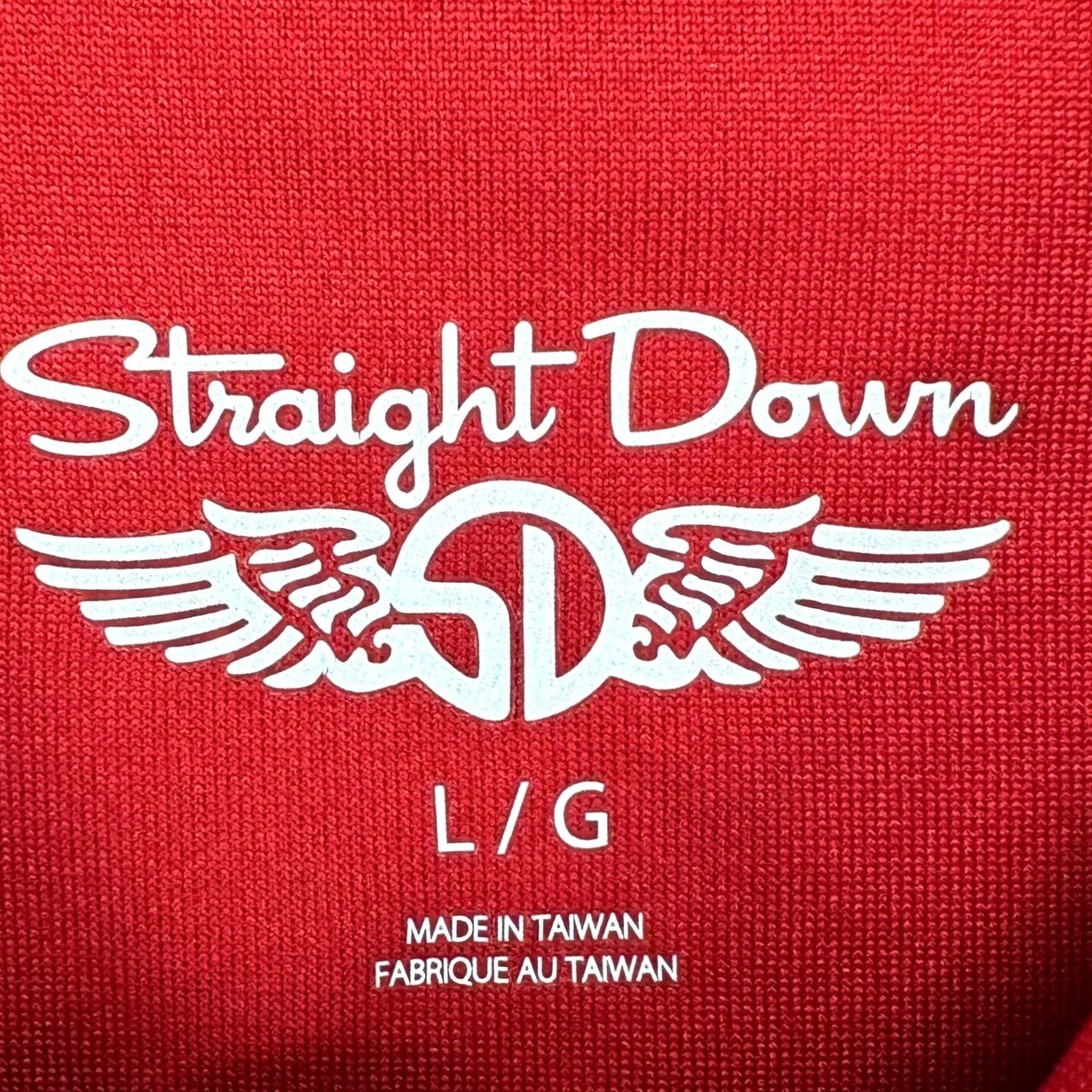 Vintage Straight Down Polo Shirt Mens Large Red Short Sleeve Golf Rugby Athletic Breathable Collared Commoditize? Size US L / EU 52-54 / 3 - 4 Thumbnail