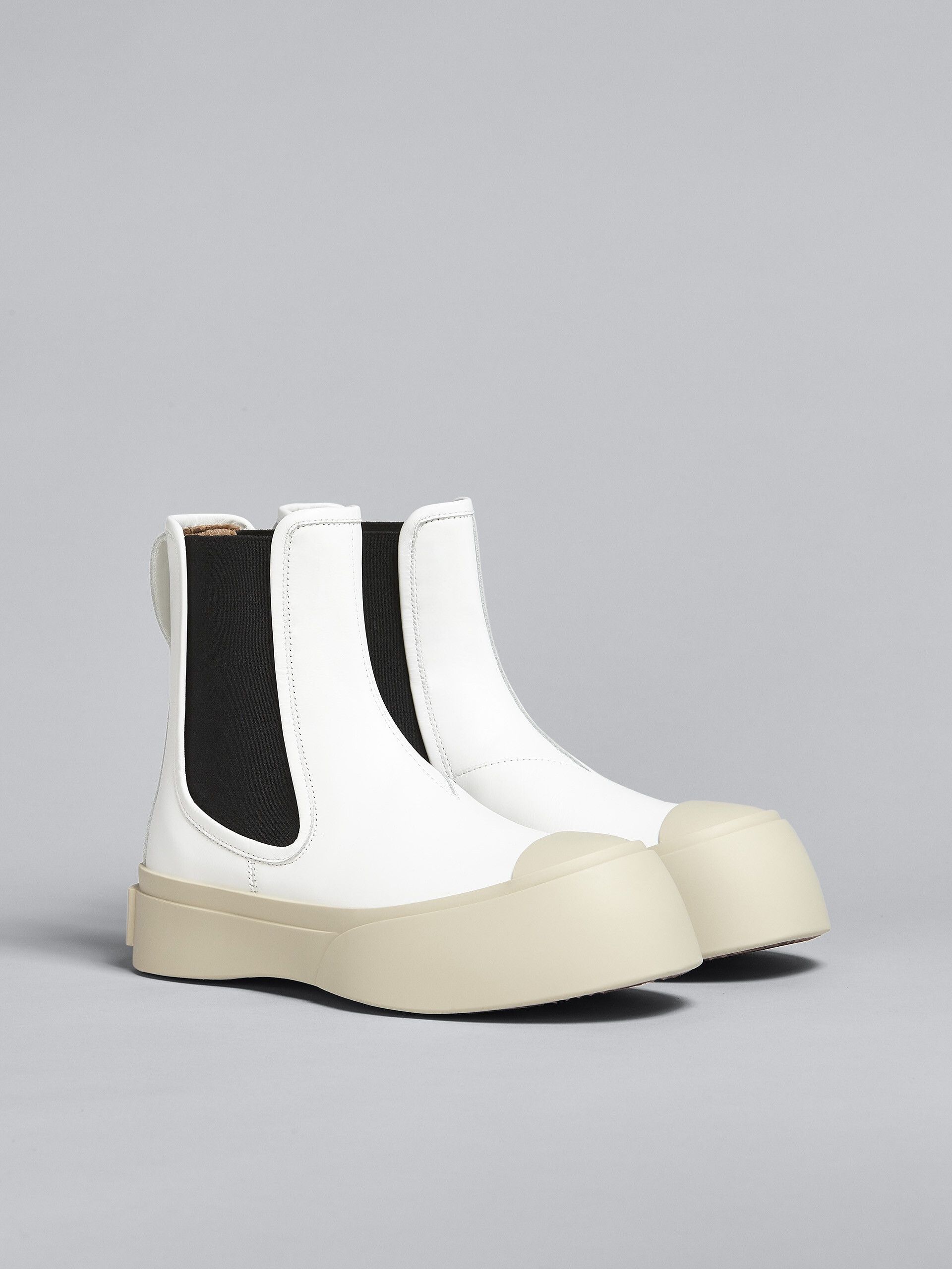 Marni o1f1d3z0326 Chelsea Pablo Boots in White/Ivory Size US 10 / IT 40 - 2 Thumbnail