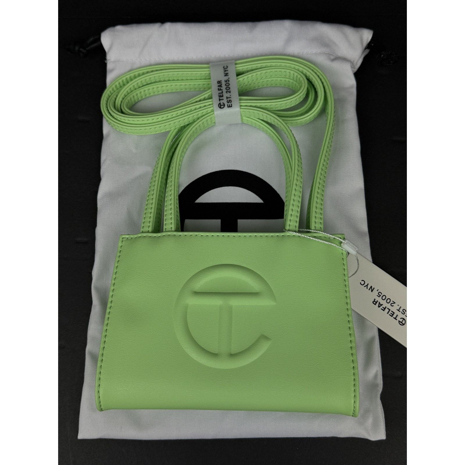 Telfar Telfar Small Shopping Bag Double Mint Vegan Leather Size ONE SIZE - 2 Thumbnail