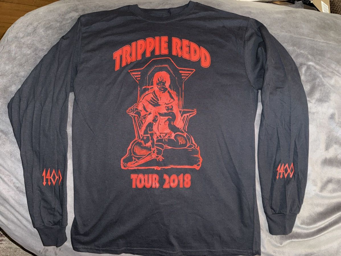 Trippie Redd Trippie Redd L/S tee t-shirt “Tour 2018, 1400” New DS Mint! Size US M / EU 48-50 / 2 - 9 Thumbnail