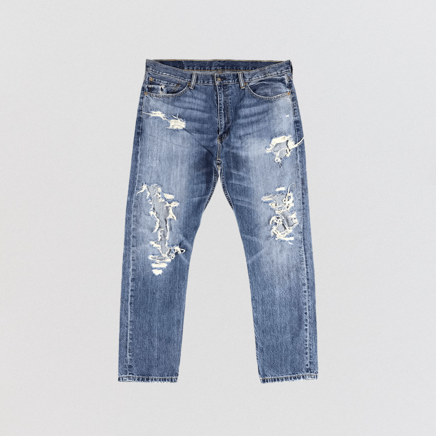 image of Distress Levis 508 Jeans-Jm1291 in Blue, Men's (Size 39)