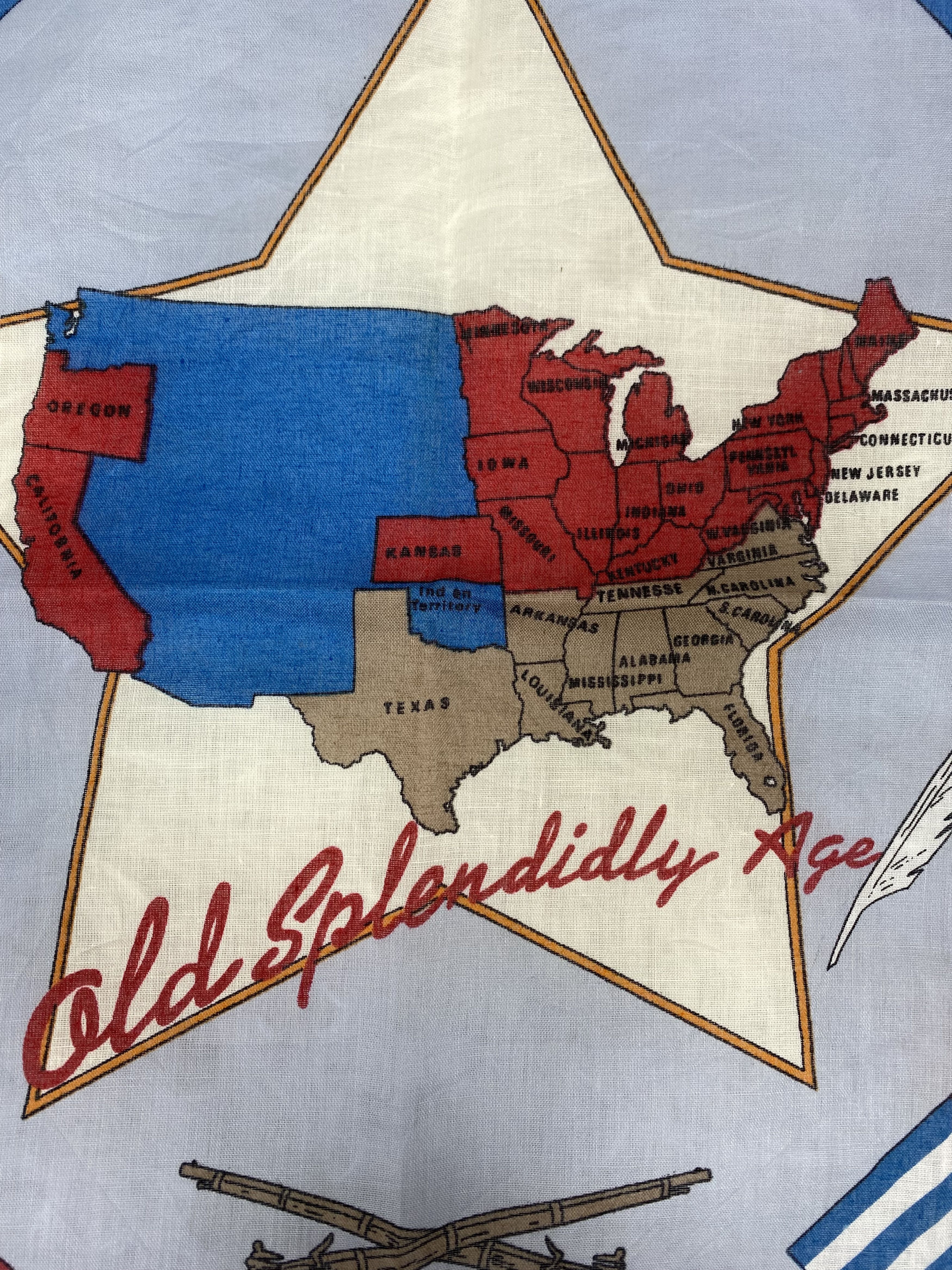 Cowboy Equipment × Vintage Vintage Old Splendidly Age Handkerchief Neckerchief PH0615 Size ONE SIZE - 4 Thumbnail