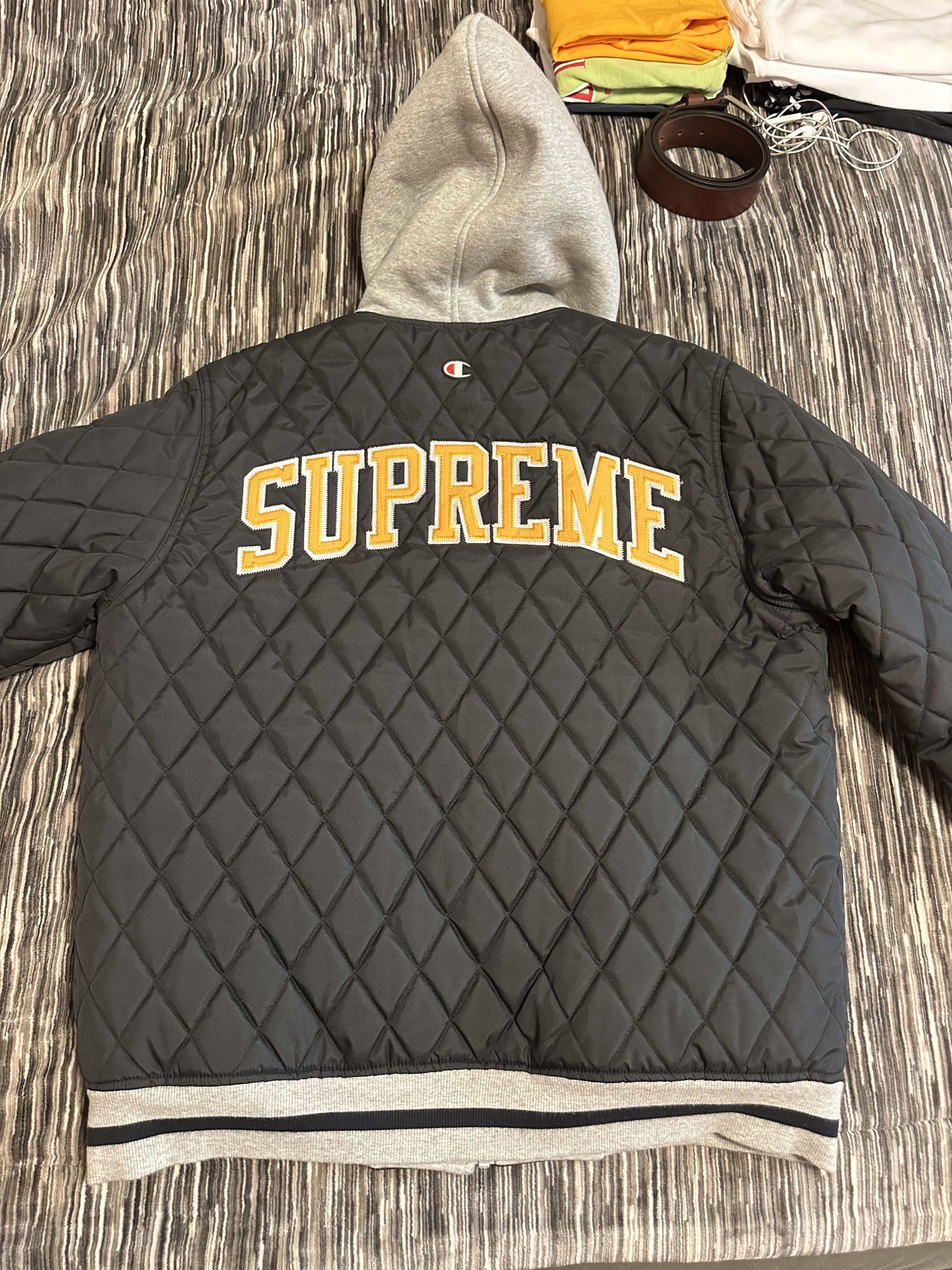 Champion × Supreme SUPREME Champion 2014 Reversible Zip up hoodie Jacket Black Size US L / EU 52-54 / 3 - 1 Thumbnail