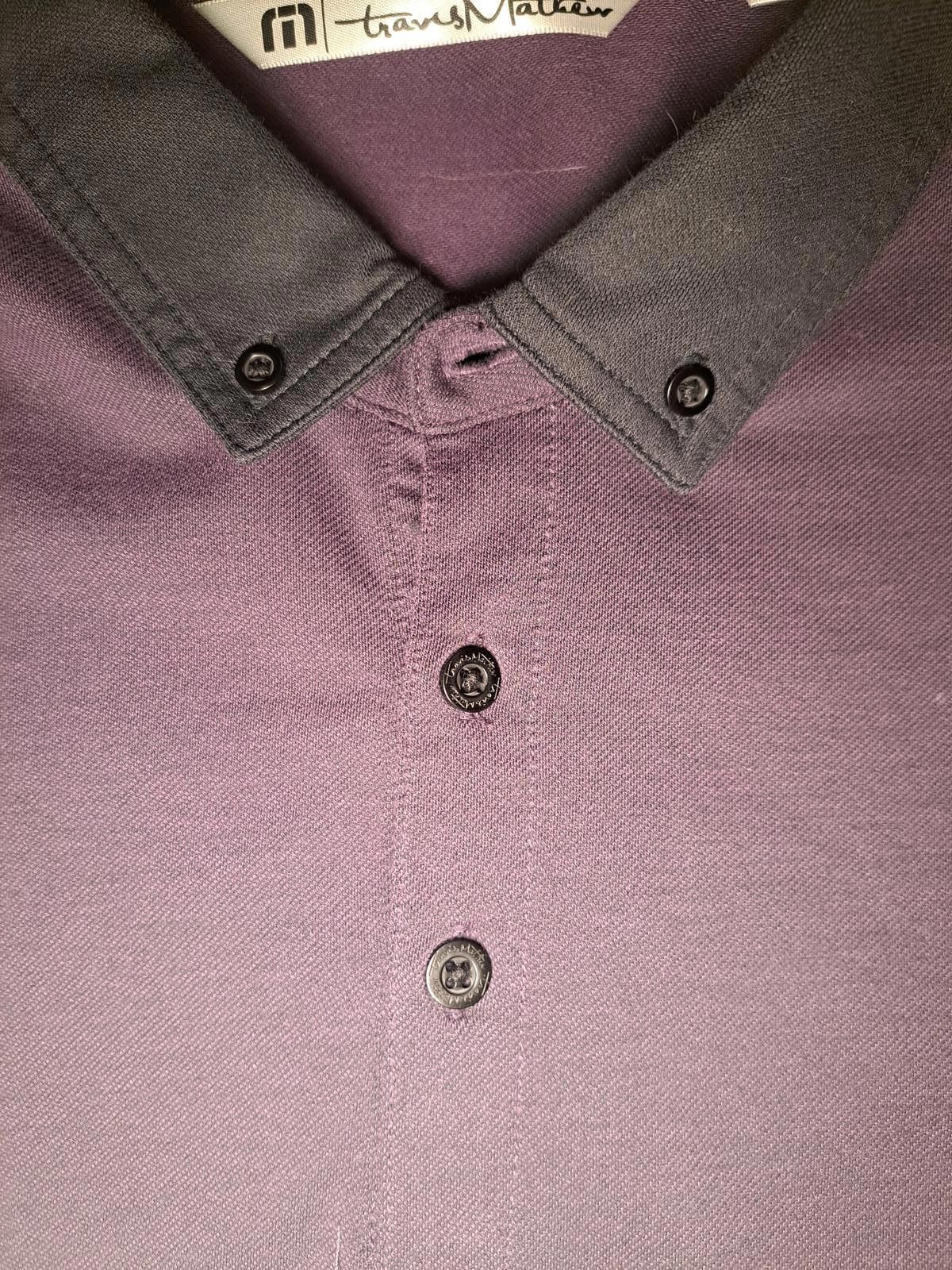 TravisMathew Travis Mathew Golf Polo Shirt Mens XXL Purple Pima Cotton Size US XXL / EU 58 / 5 - 6 Thumbnail