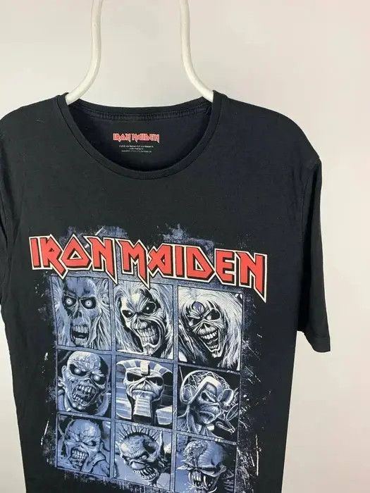 Iron Maiden Iron Maiden T-shirt logo face rock tee vintage size XL Size US XL / EU 56 / 4 - 2 Thumbnail