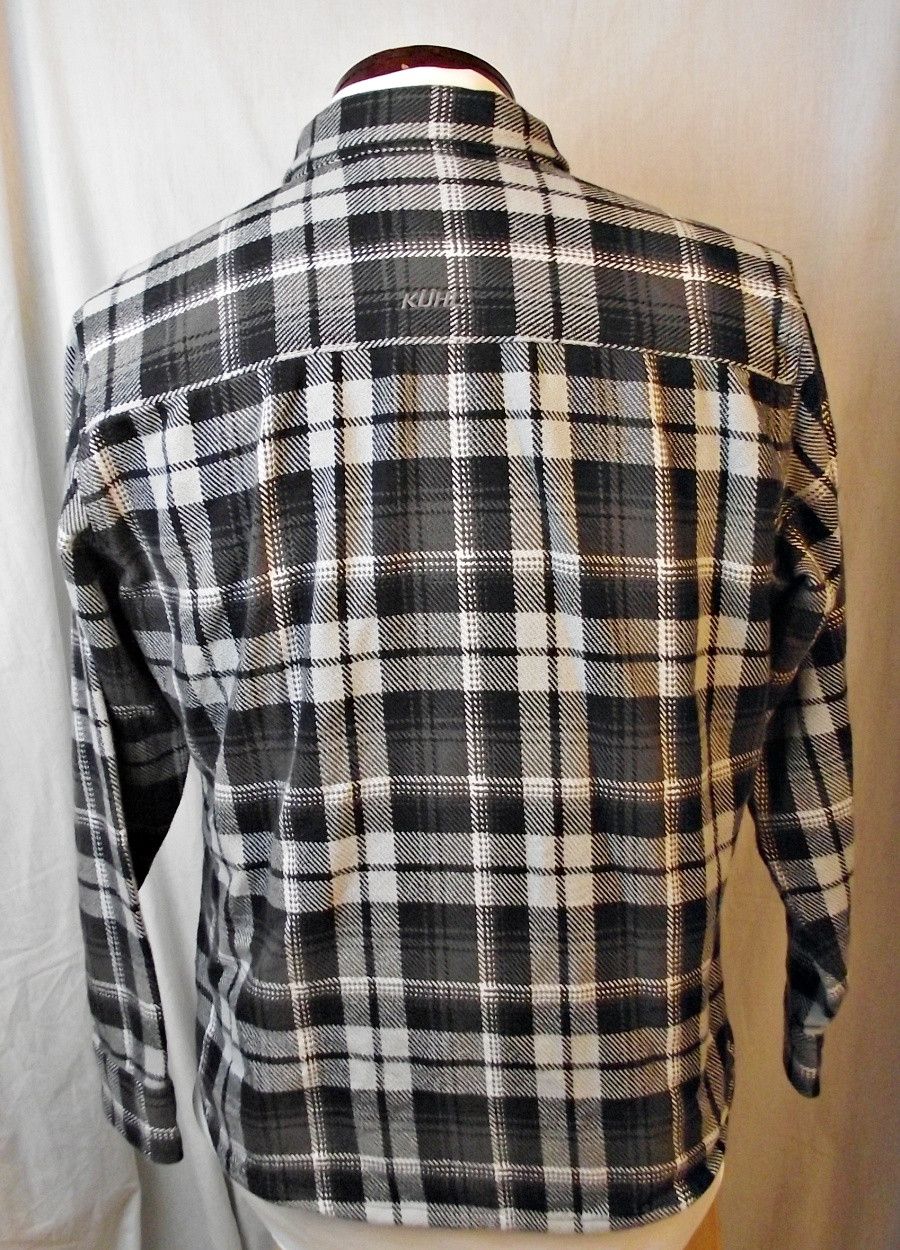 Kuhl KUHL Mens Disordr Heavyweight Flannel Shirt Black Plaid 7334 Size US L / EU 52-54 / 3 - 7 Thumbnail