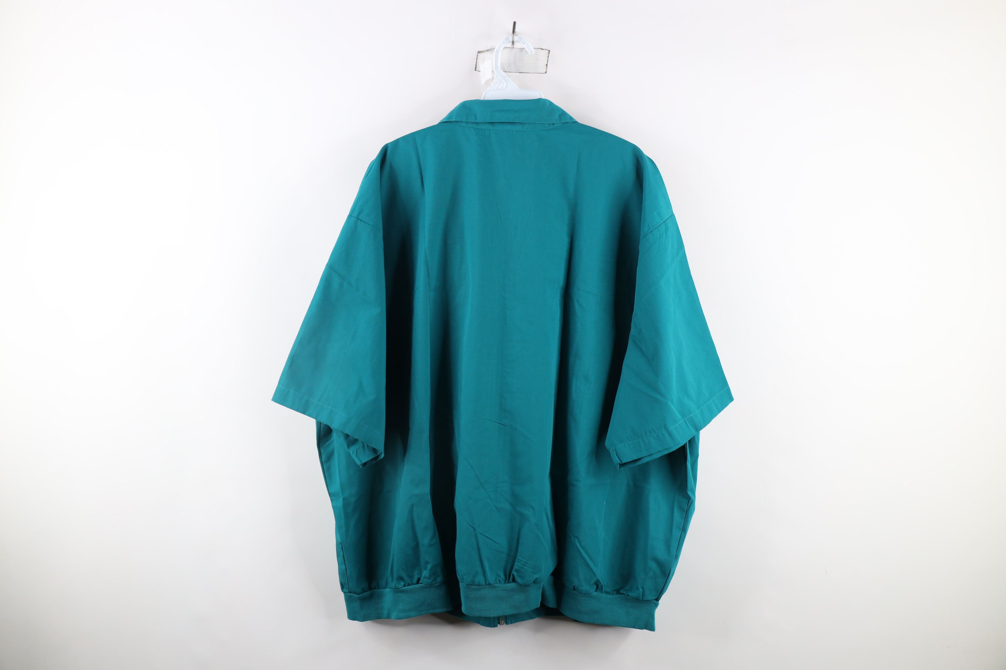 Vintage Deadstock Vintage 90s Streetwear Short Sleeve Zip Jacket Size US XXL / EU 58 / 5 - 7 Thumbnail