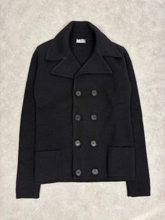 Dior FW2007 Dior Black Wool Double-Breasted Caban by Hedi Slimane Size US S / EU 44-46 / 1 - 1 Thumbnail