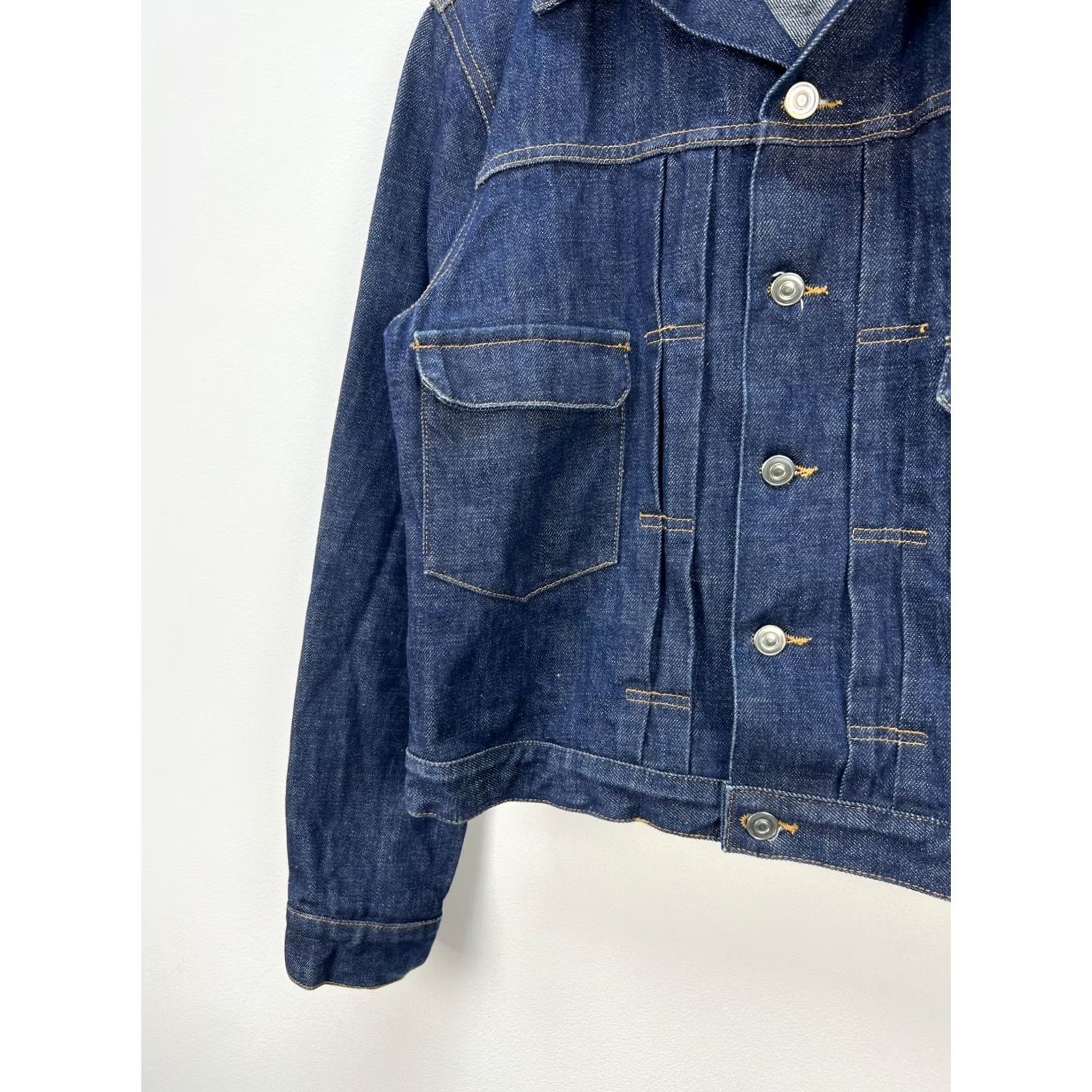 A.P.C. A.P.C. Denim Jacket Cropped Women's L Indigo 90s Vintage Trucker Jeans Jacket Denim Size 36" / US 14 / IT 50 - 7 Thumbnail