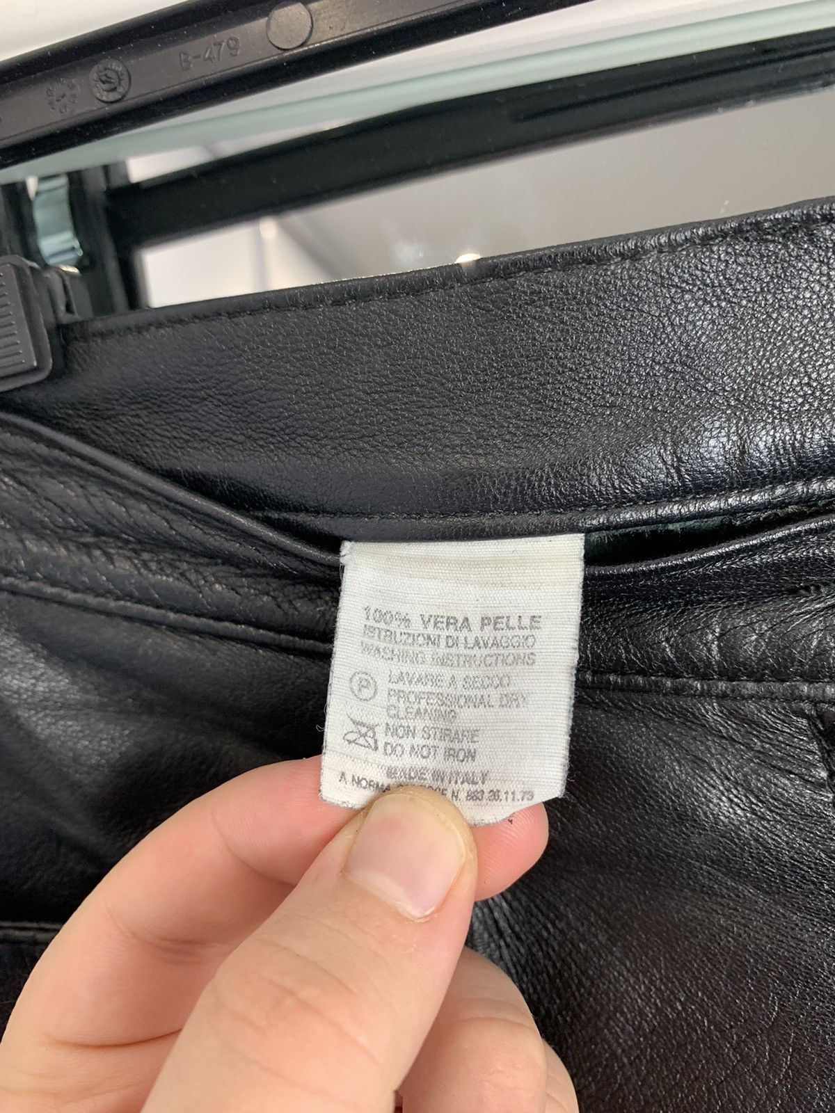 Calvin Klein Vintage Calvin Klein Jeans Leather Trousers Pants Opium Y2K Size 32" / US 10 / IT 46 - 18 Thumbnail