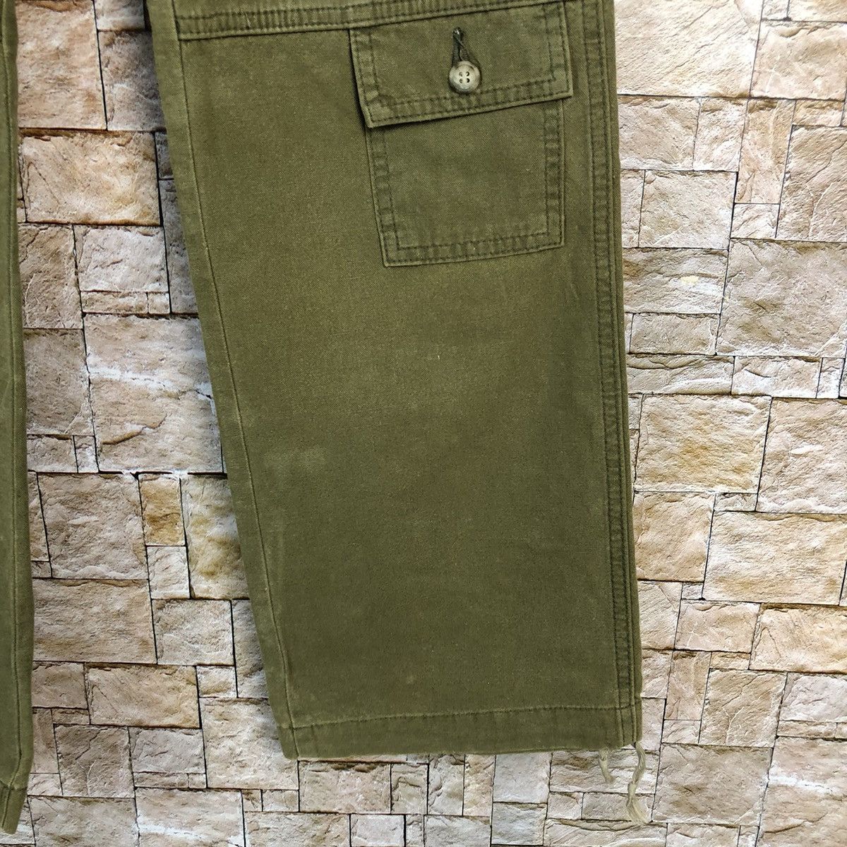 Japanese Brand Ouch Green utility tactical Cargo Multipocket Pants #A586 Size US 28 / EU 44 - 11 Thumbnail