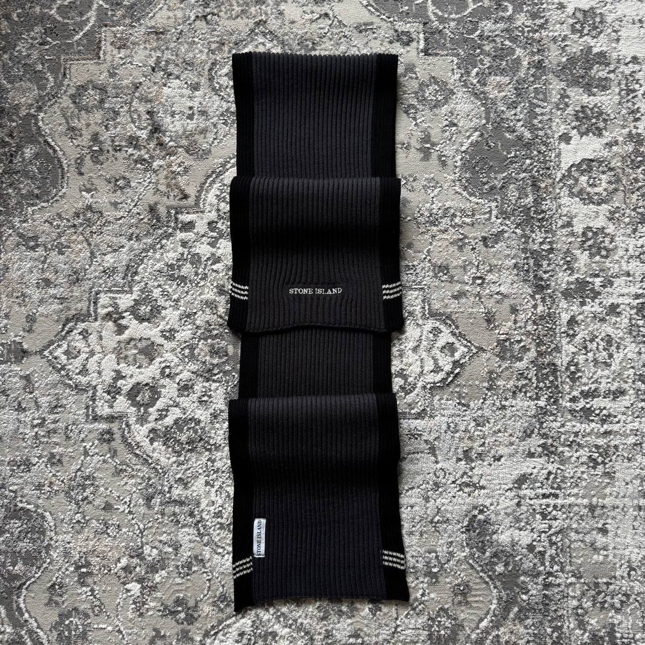 Stone Island Stone Island Vintage Heavy Knitted Wool Retro Rubbed Scarf Size ONE SIZE - 3 Thumbnail