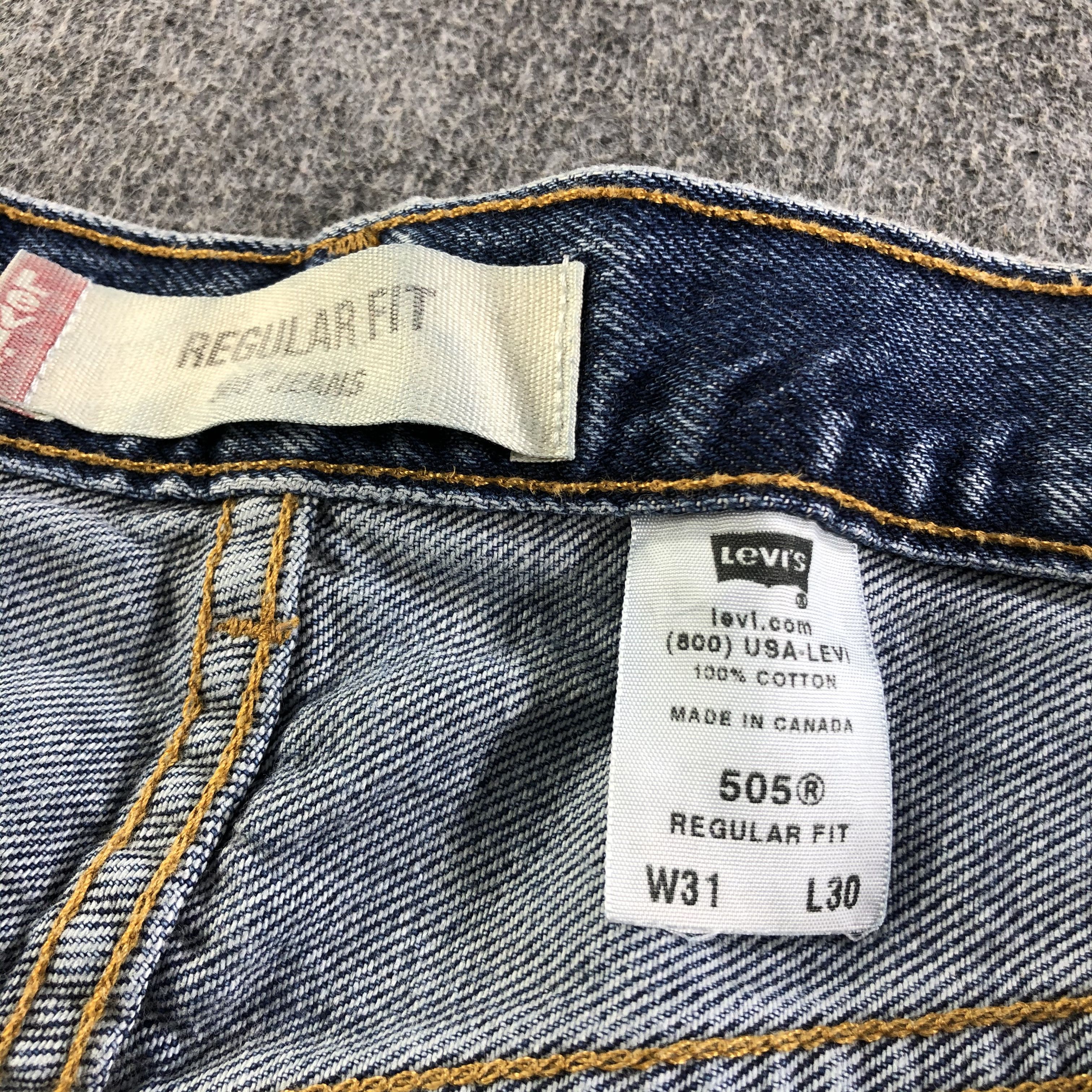 Levi's Vintage Blue Wash Levis 505 Jeans-J3713 Size US 32 / EU 48 - 11 Thumbnail